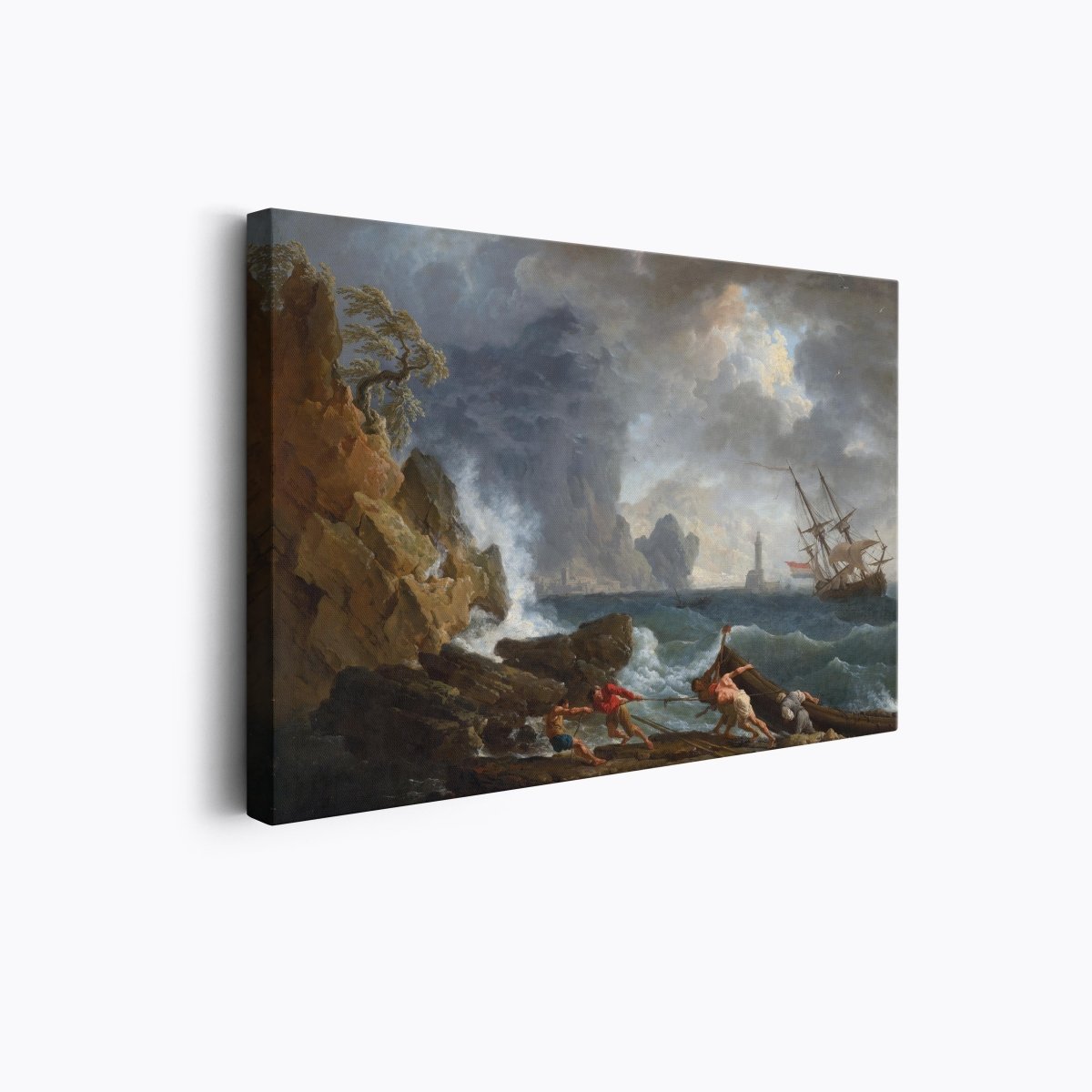 An Italian Harbour in Stormy Weather | Claude Vernet | Ave Legato Art Prints