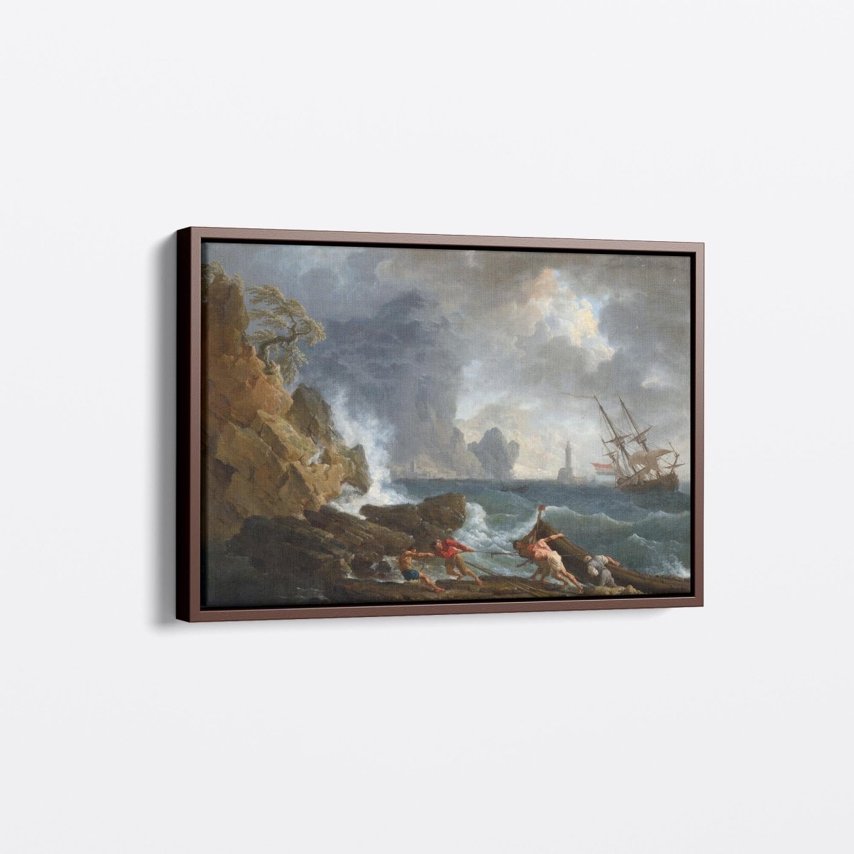 An Italian Harbour in Stormy Weather | Claude Vernet | Ave Legato Art Prints