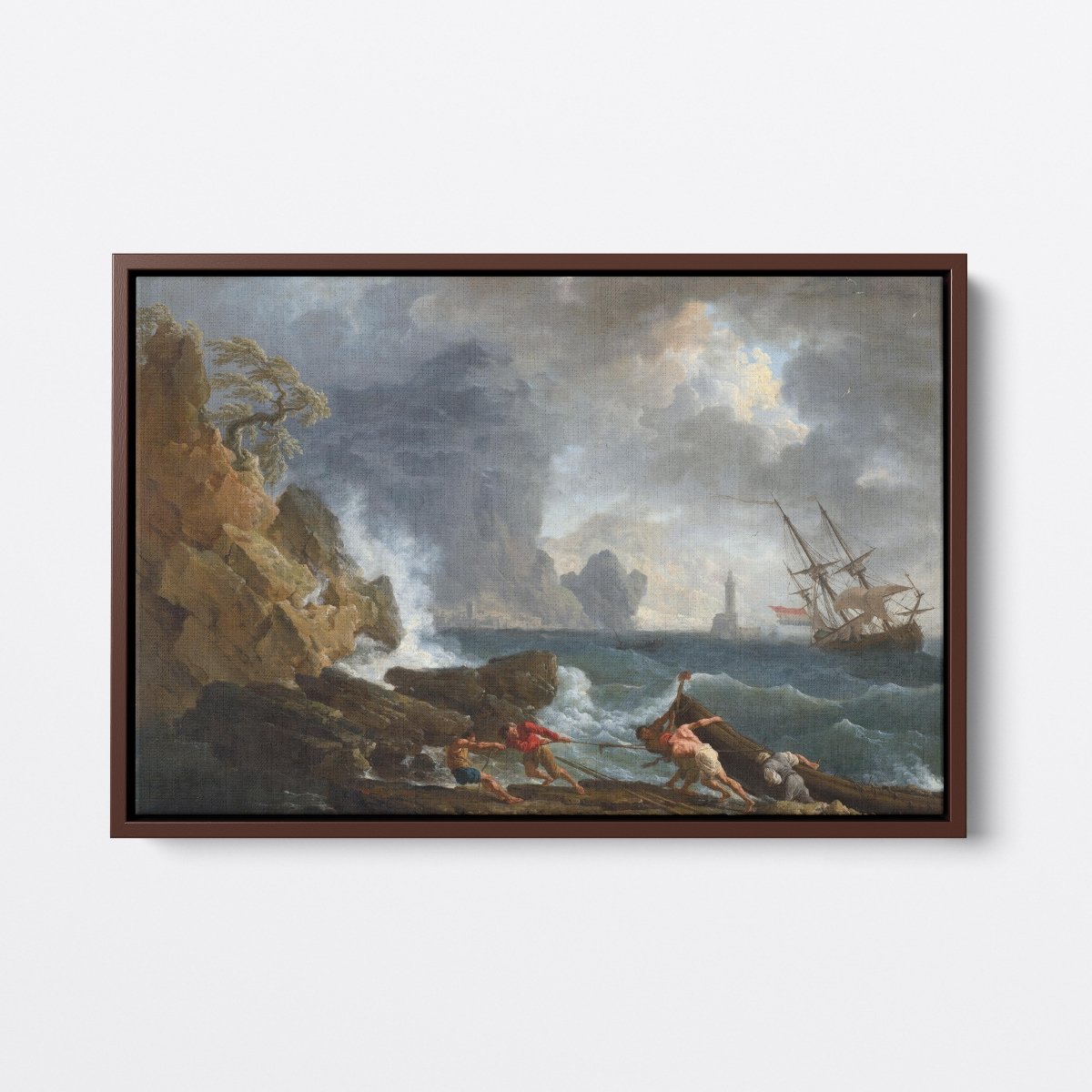 An Italian Harbour in Stormy Weather | Claude Vernet | Ave Legato Art Prints