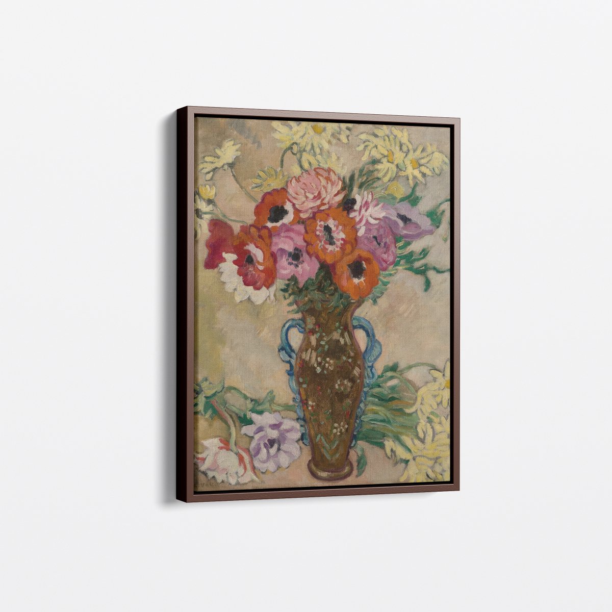 Anemones and Yellow Savanna Daisies | Louis Valtat | Ave Legato Art Prints