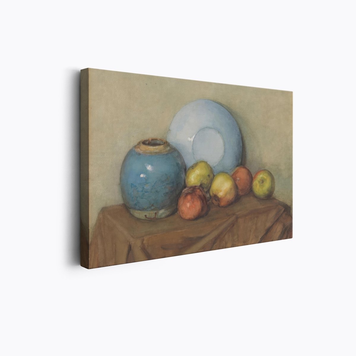 Apples, Round Pot and Plate on a Table | Piet Mondrian | Ave Legato Art Prints