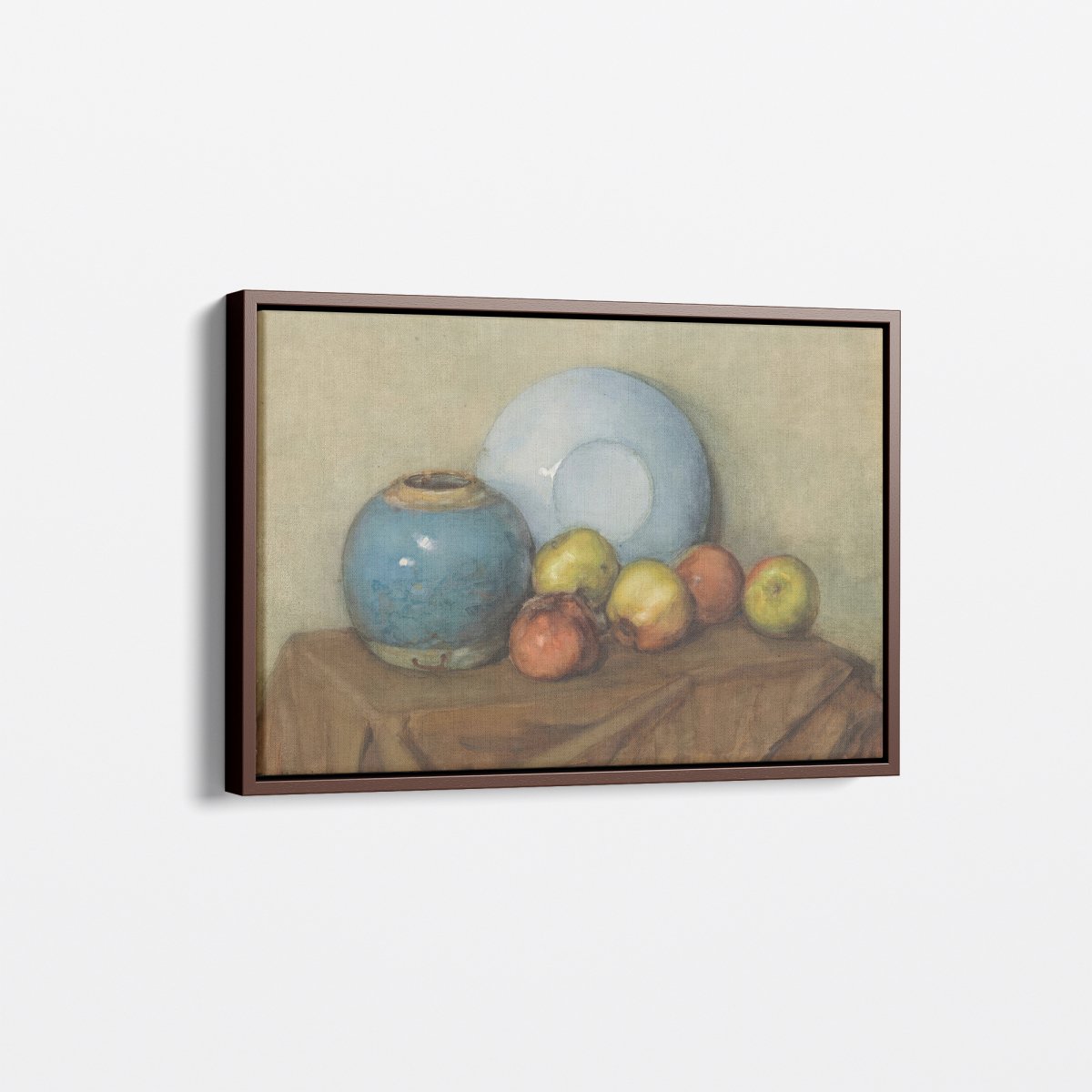 Apples, Round Pot and Plate on a Table | Piet Mondrian | Ave Legato Art Prints