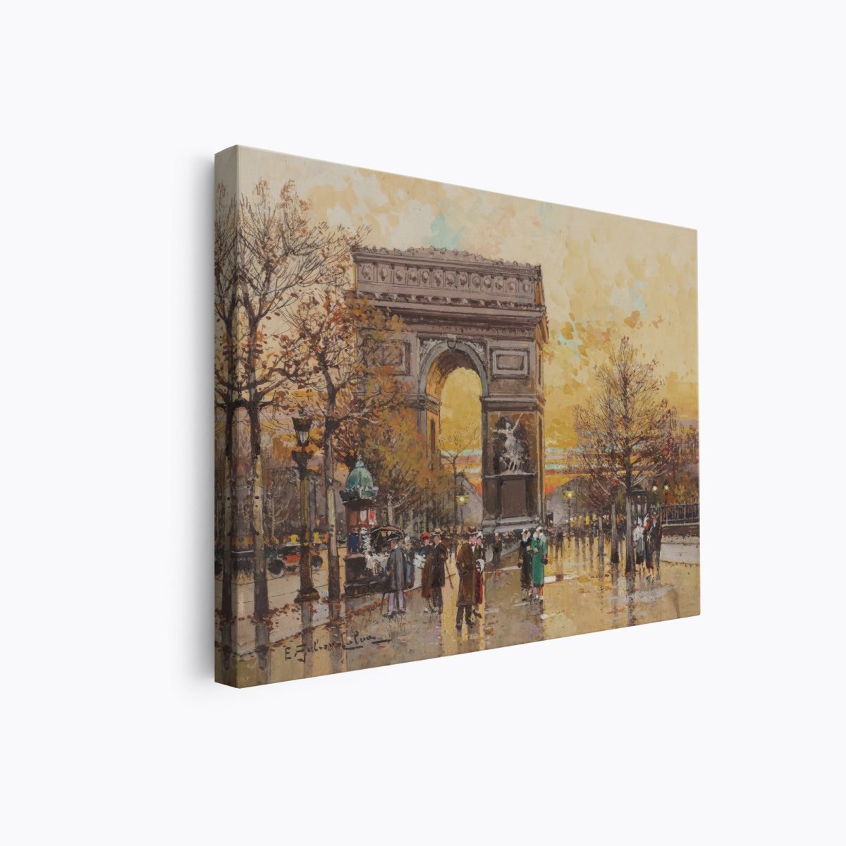 Arc de Triomphe in the Fall | Eugene Galien - Laloue | Ave Legato Art Prints