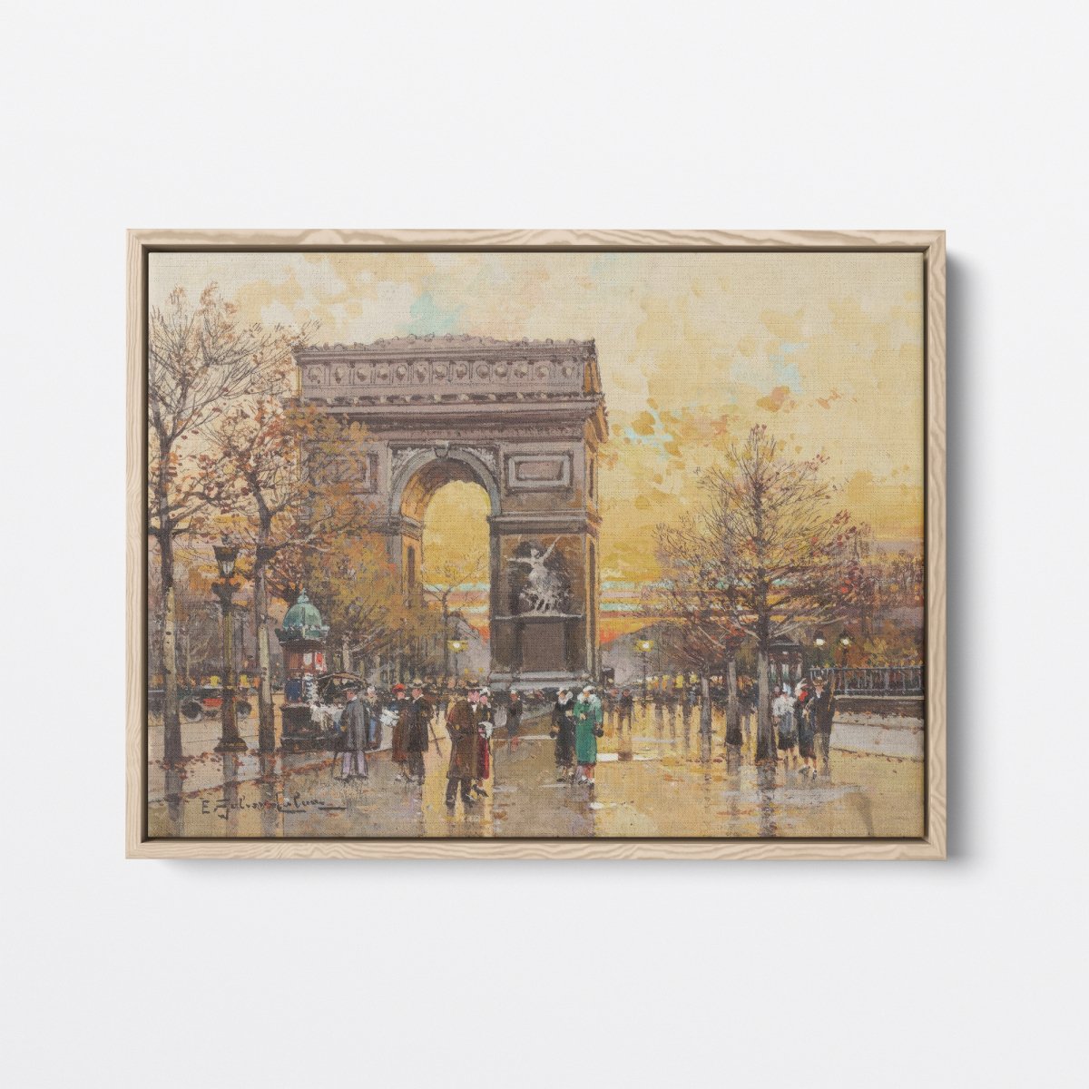 Arc de Triomphe in the Fall | Eugene Galien - Laloue | Ave Legato Art Prints