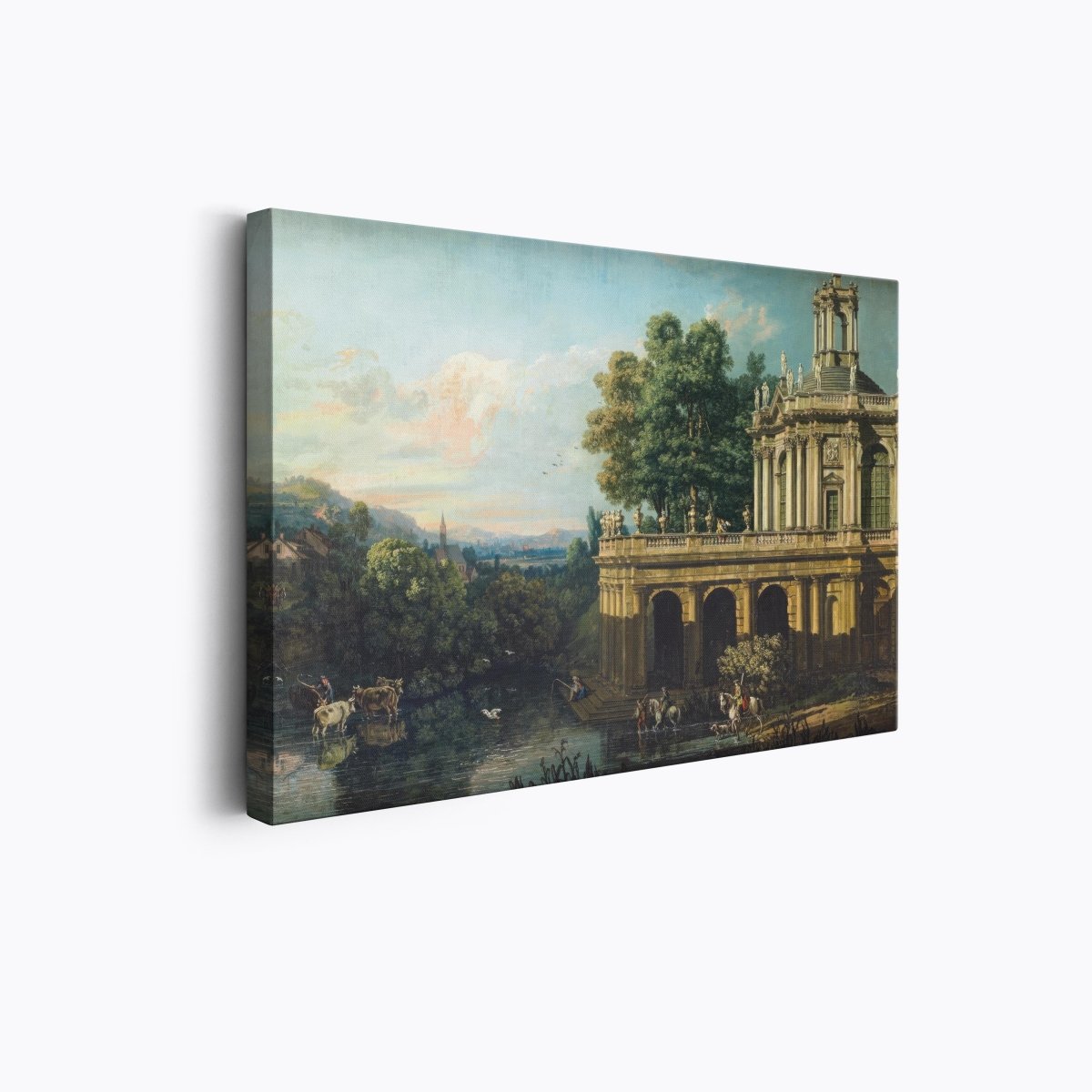 Architectural Capriccio With A Palace | Bernardo Bellotto | Ave Legato Art Prints