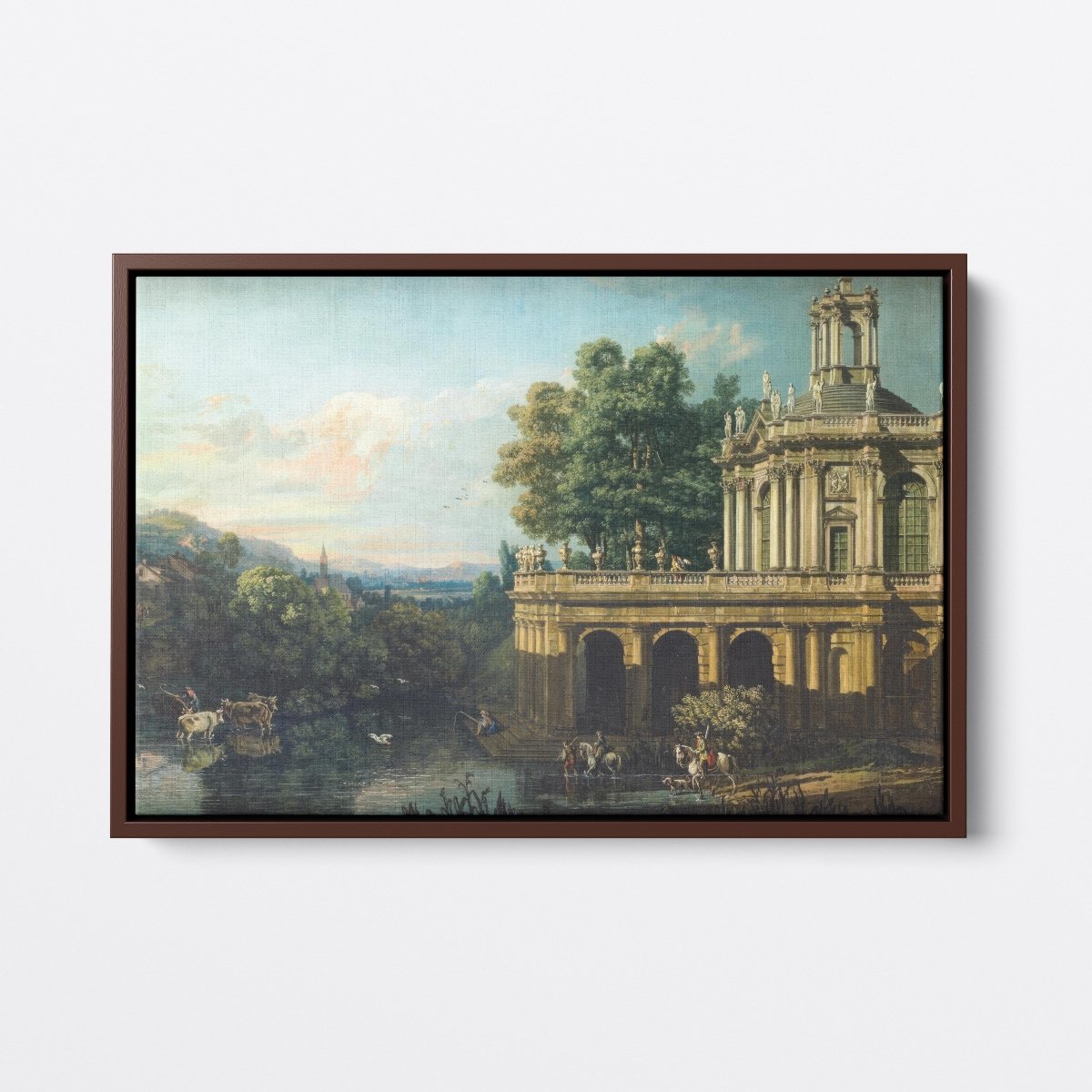 Architectural Capriccio With A Palace | Bernardo Bellotto | Ave Legato Art Prints