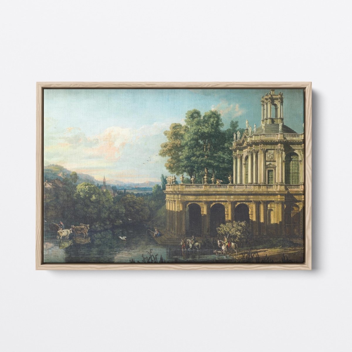 Architectural Capriccio With A Palace | Bernardo Bellotto | Ave Legato Art Prints