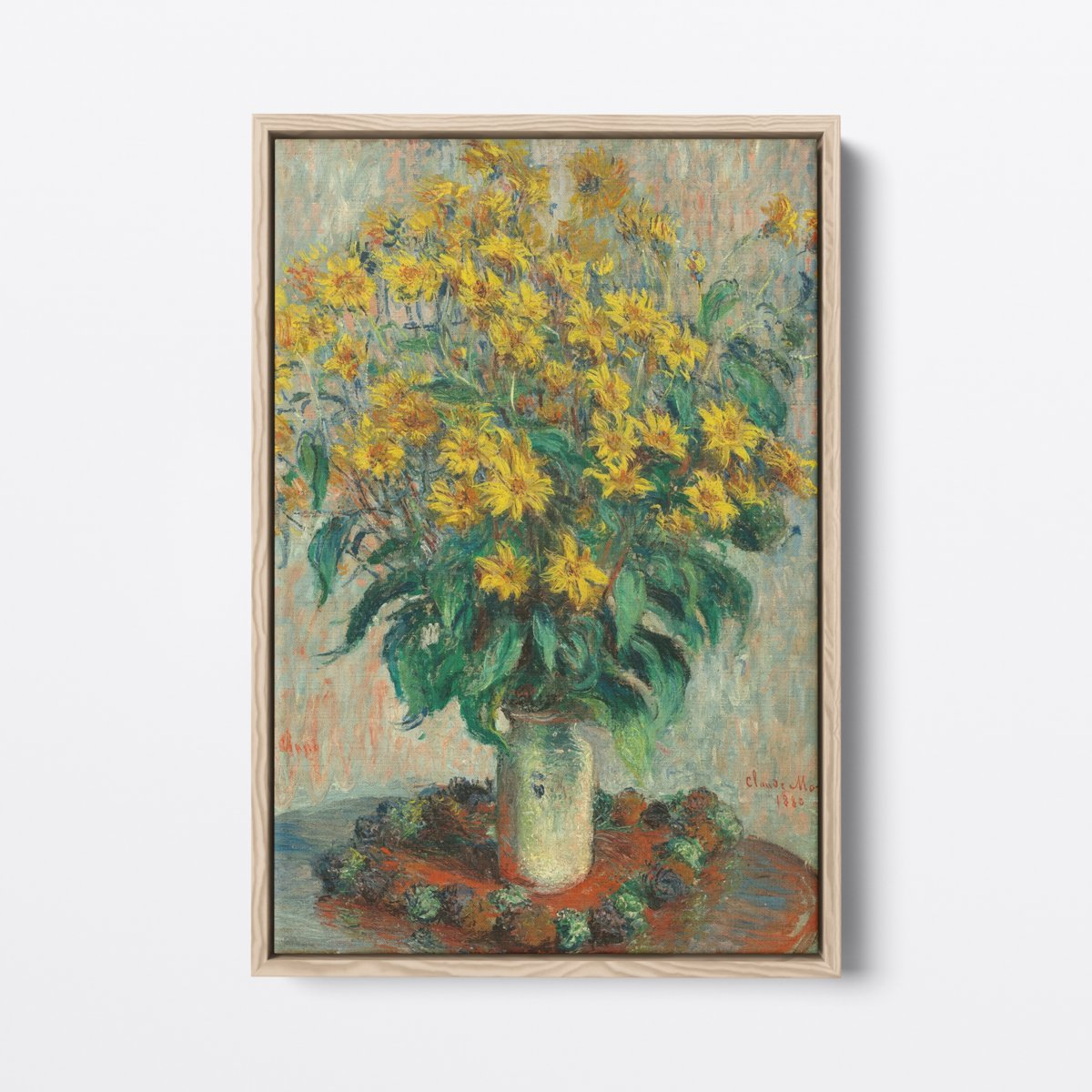 Artichoke Flowers | Claude Monet | Ave Legato | Canvas Art Prints | Vintage Artwork
