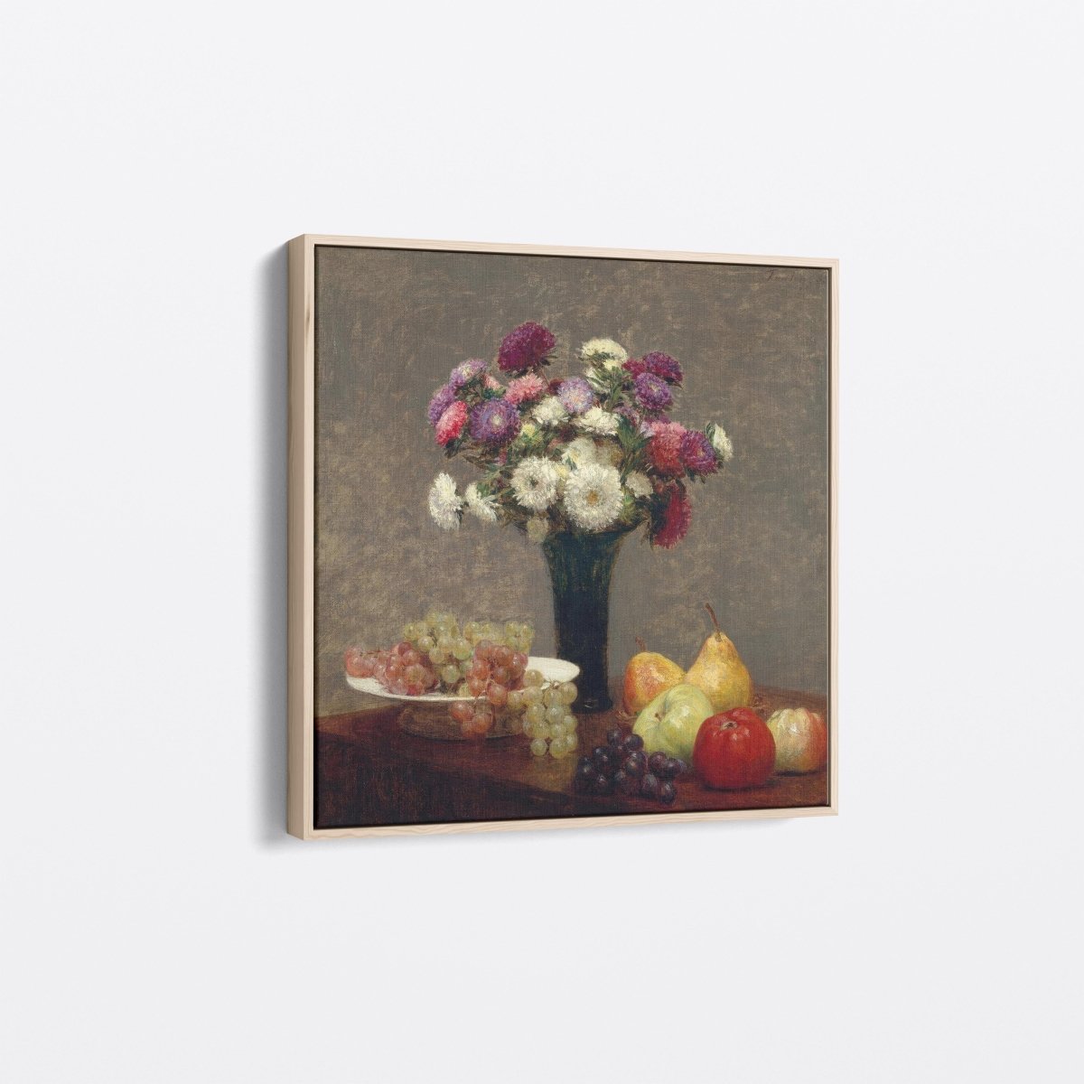 Asters and Fruit on a Table | Henri Fantin - Latour | Ave Legato Art Prints