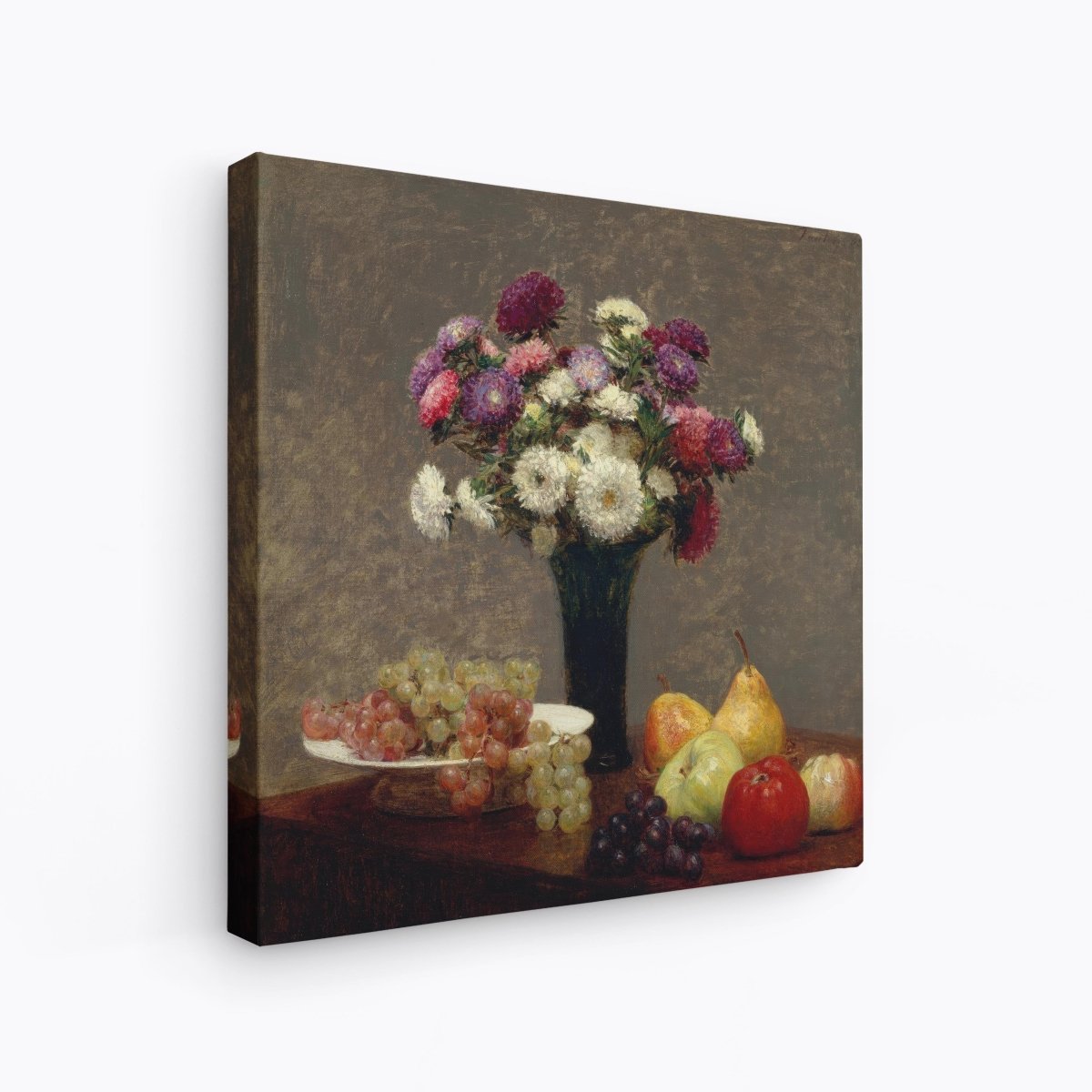 Asters and Fruit on a Table | Henri Fantin - Latour | Ave Legato Art Prints