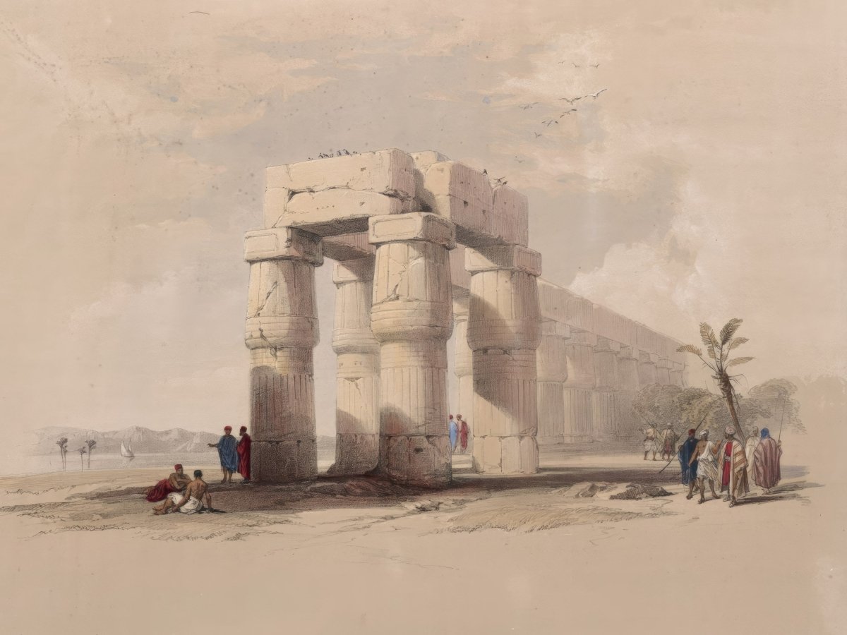 At Luxor, Thebes, Upper Egypt | David Roberts | Ave Legato Art Prints