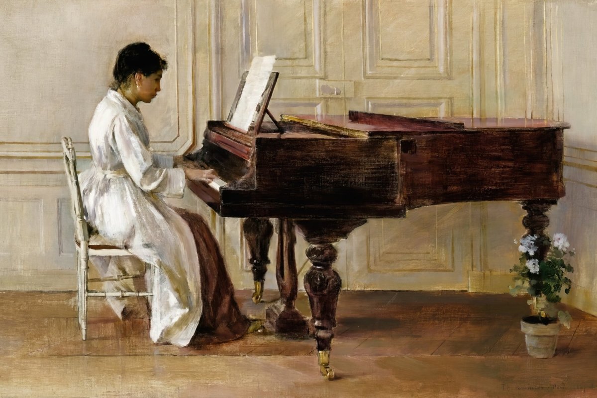 At the Piano | Theodore Robinson | Ave Legato Art Prints