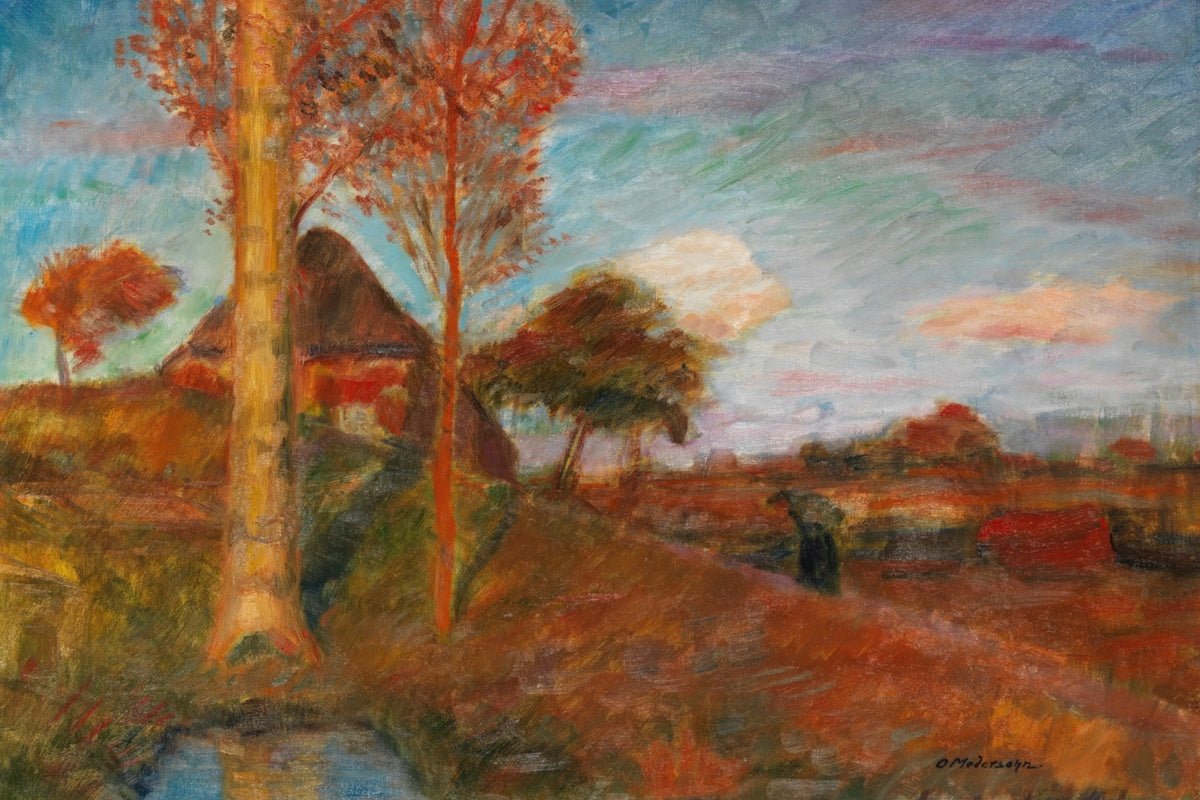 Autumnal Evening Sun in the Moor | Otto Modersohn | Ave Legato Art Prints