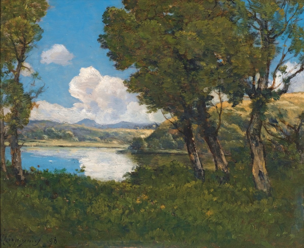 Azure Sky at Clearlake | Henri - Joseph Harpignies | Ave Legato Art Prints