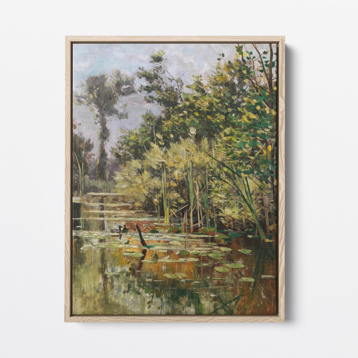 Backwater with Ducks - Autumn | Karl Hagemeister | Ave Legato Art Prints