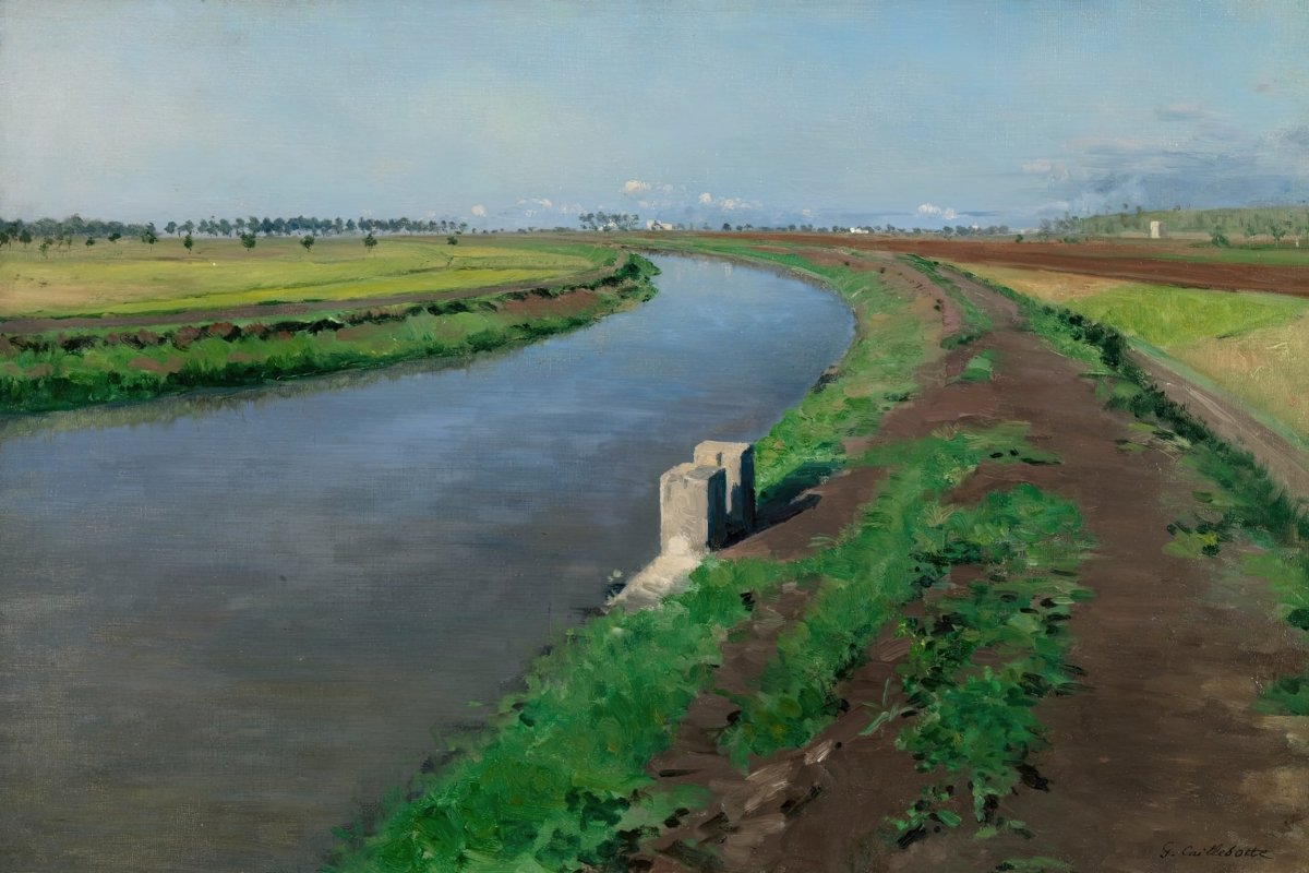 Banks of a Canal, Near Naples | Gustave Caillebotte | Ave Legato Art Prints