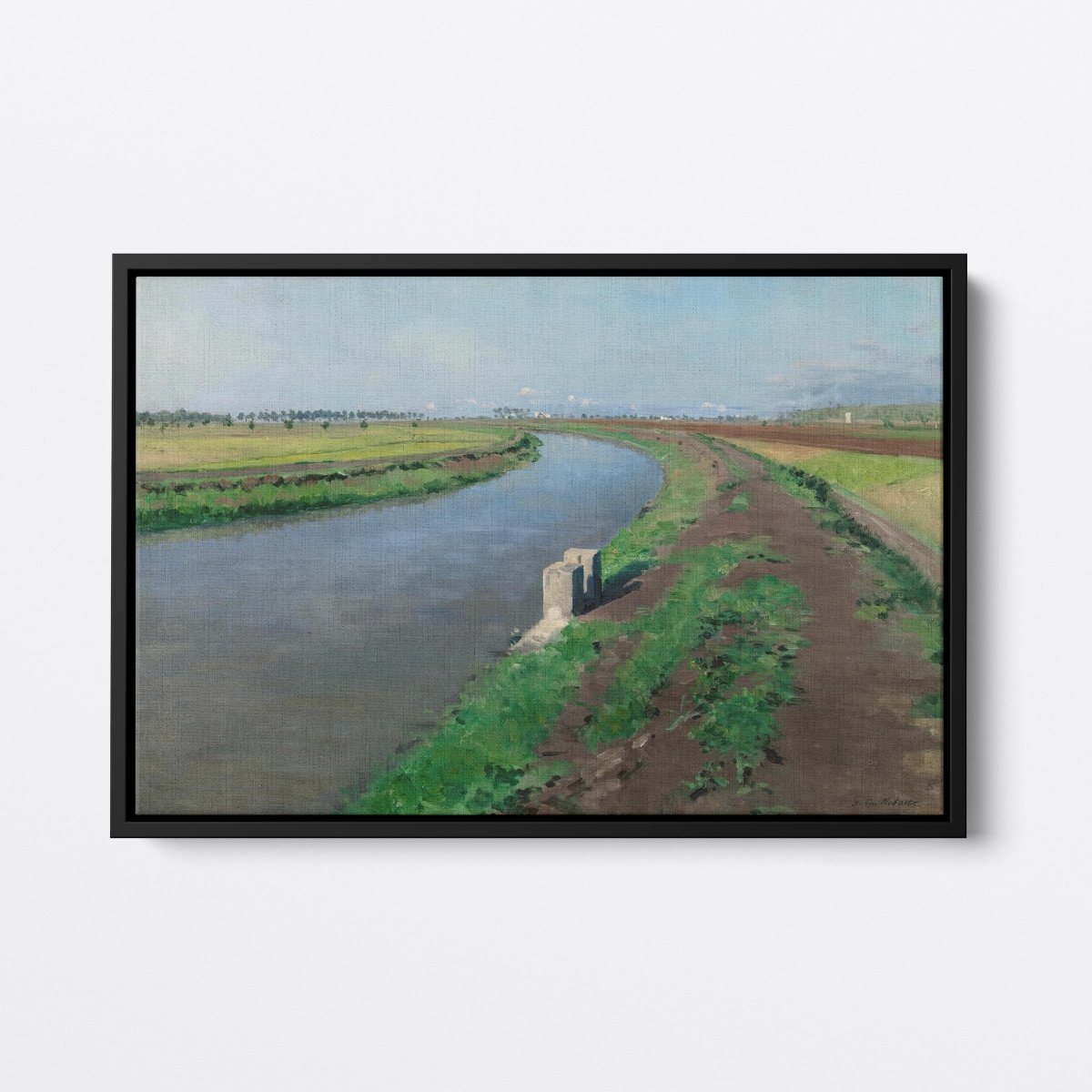 Banks of a Canal, Near Naples | Gustave Caillebotte | Ave Legato Art Prints