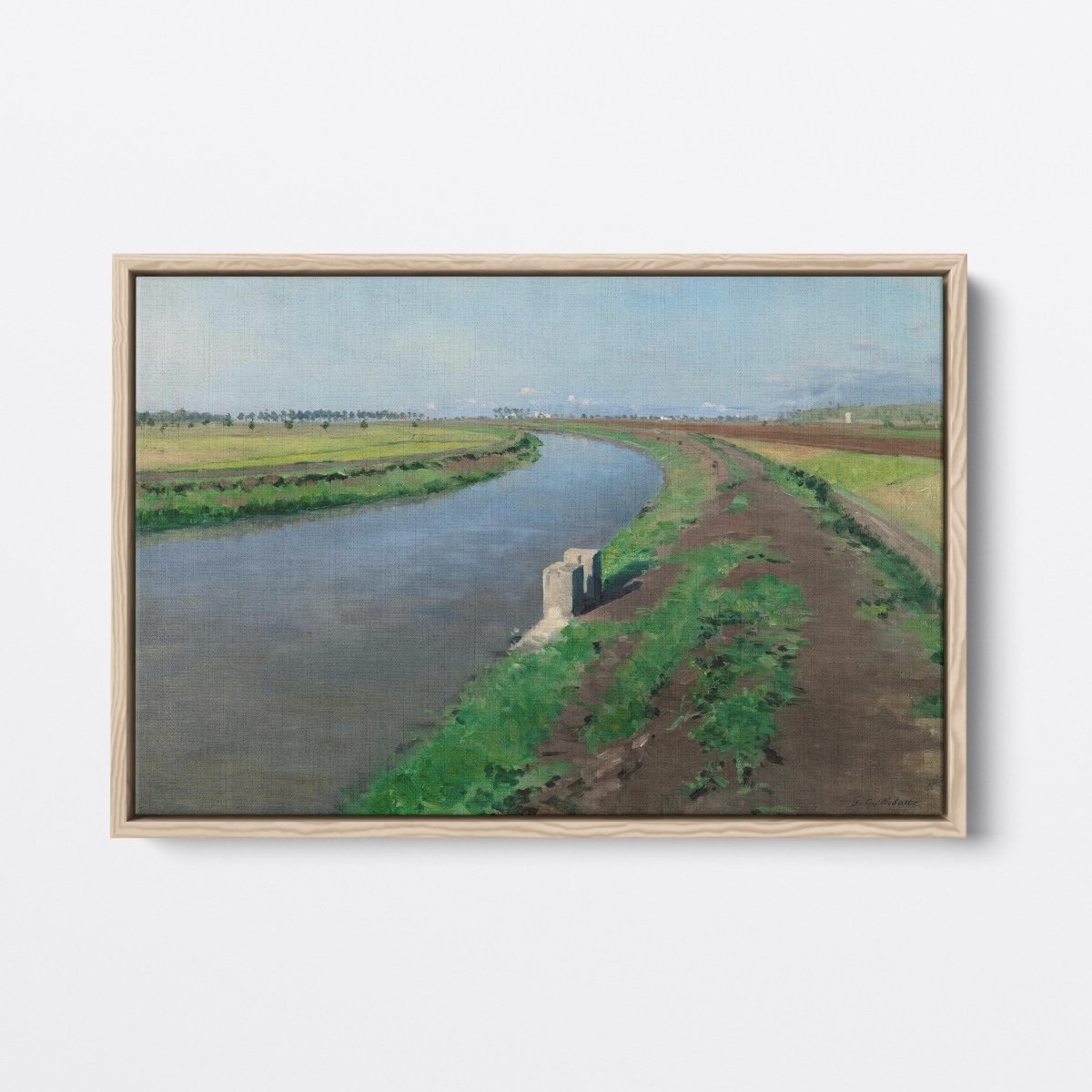 Banks of a Canal, Near Naples | Gustave Caillebotte | Ave Legato Art Prints