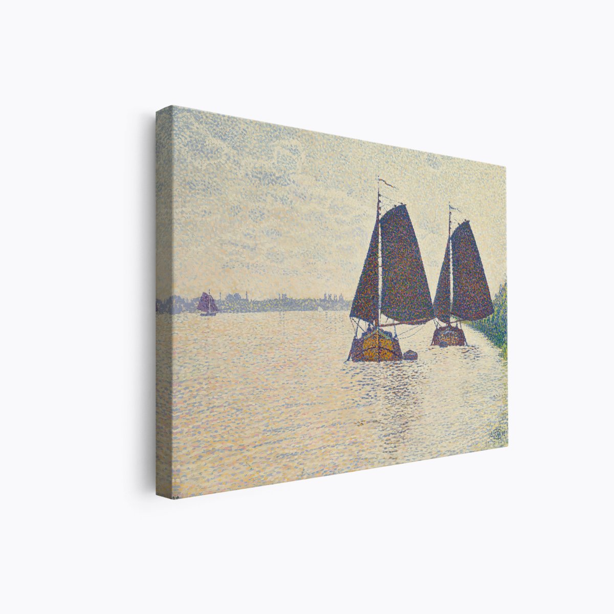 Barges on the River Scheldt | Theo van Rysselberghe | Ave Legato Art Prints