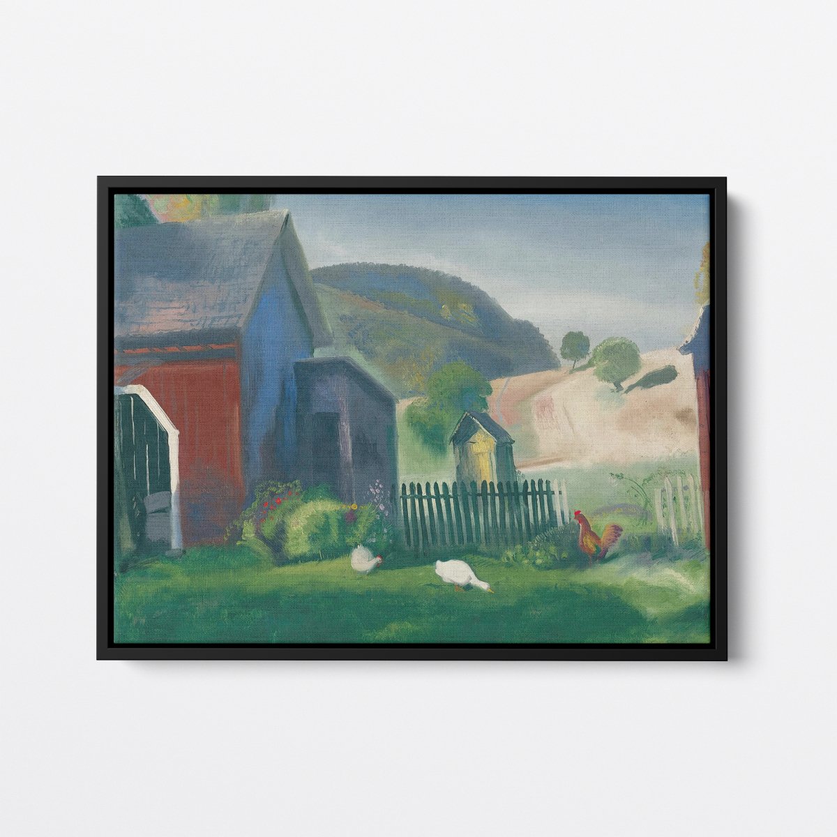 Barnyard and Chickens | George Bellows | Ave Legato Art Prints