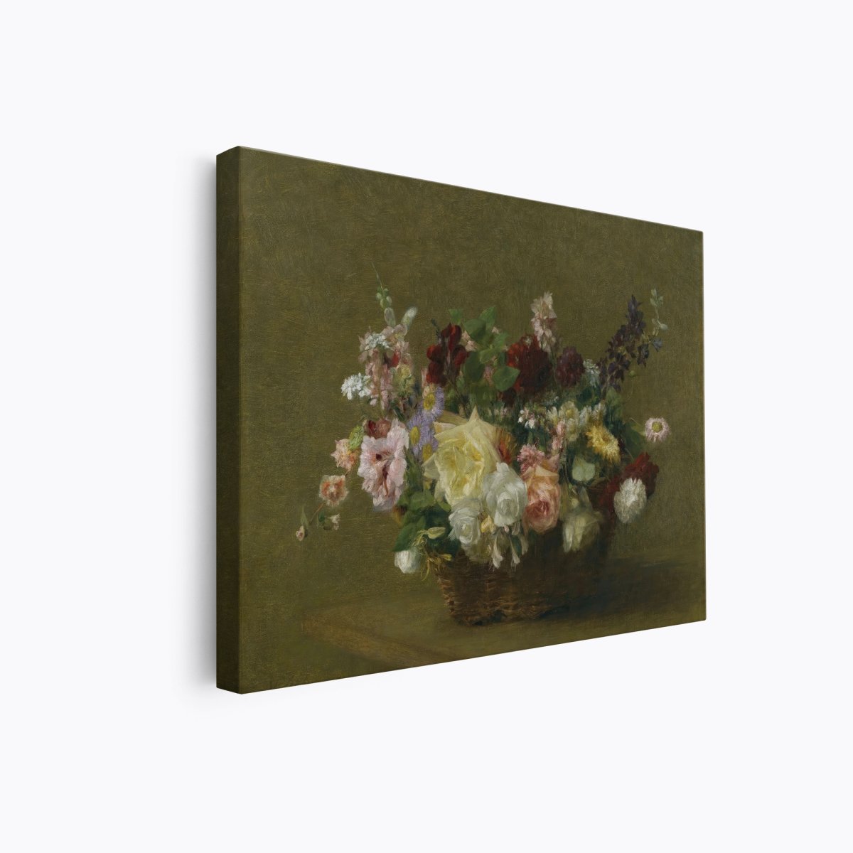 Basket of Various Flowers | Henri Fantin - Latour | Ave Legato Art Prints