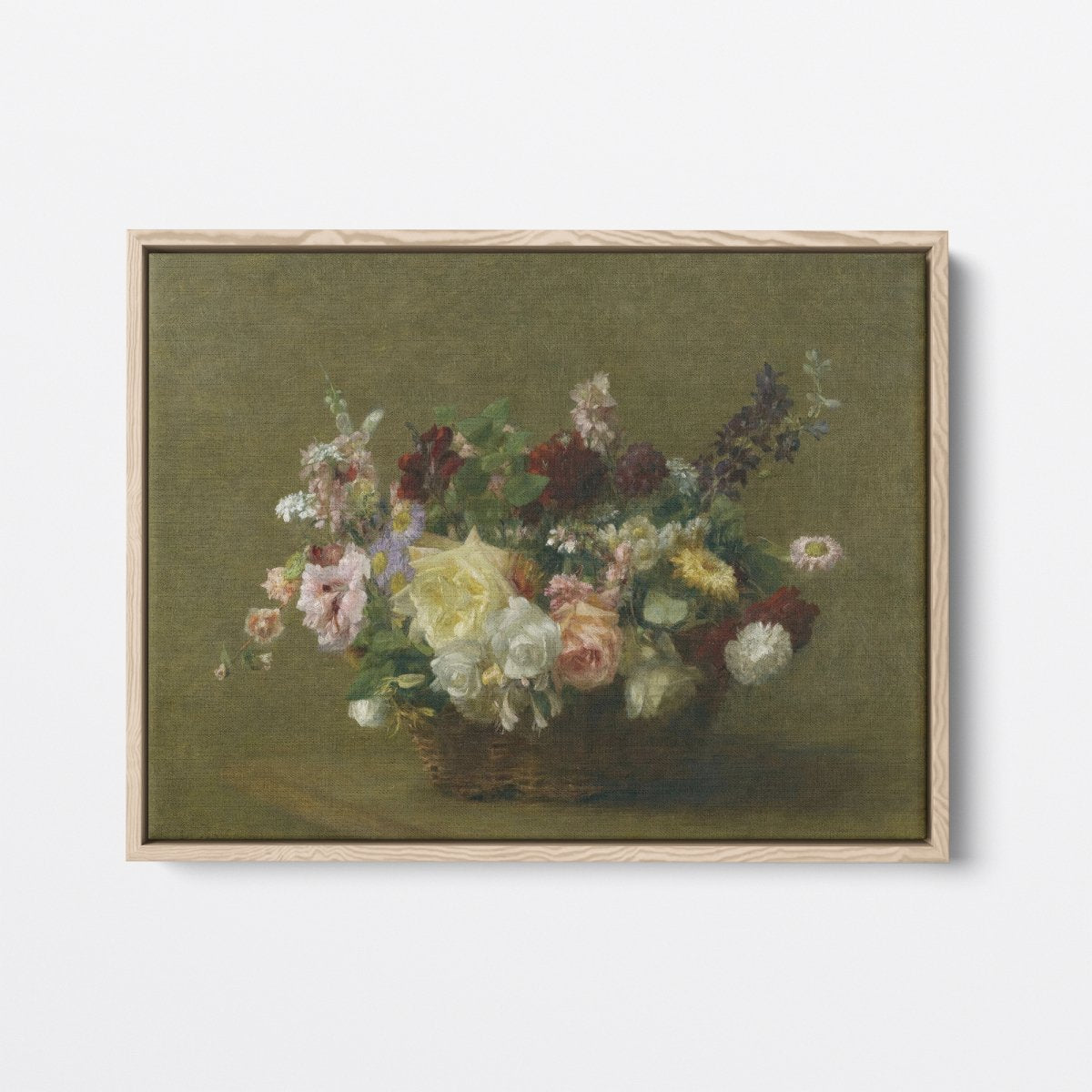 Basket of Various Flowers | Henri Fantin - Latour | Ave Legato Art Prints