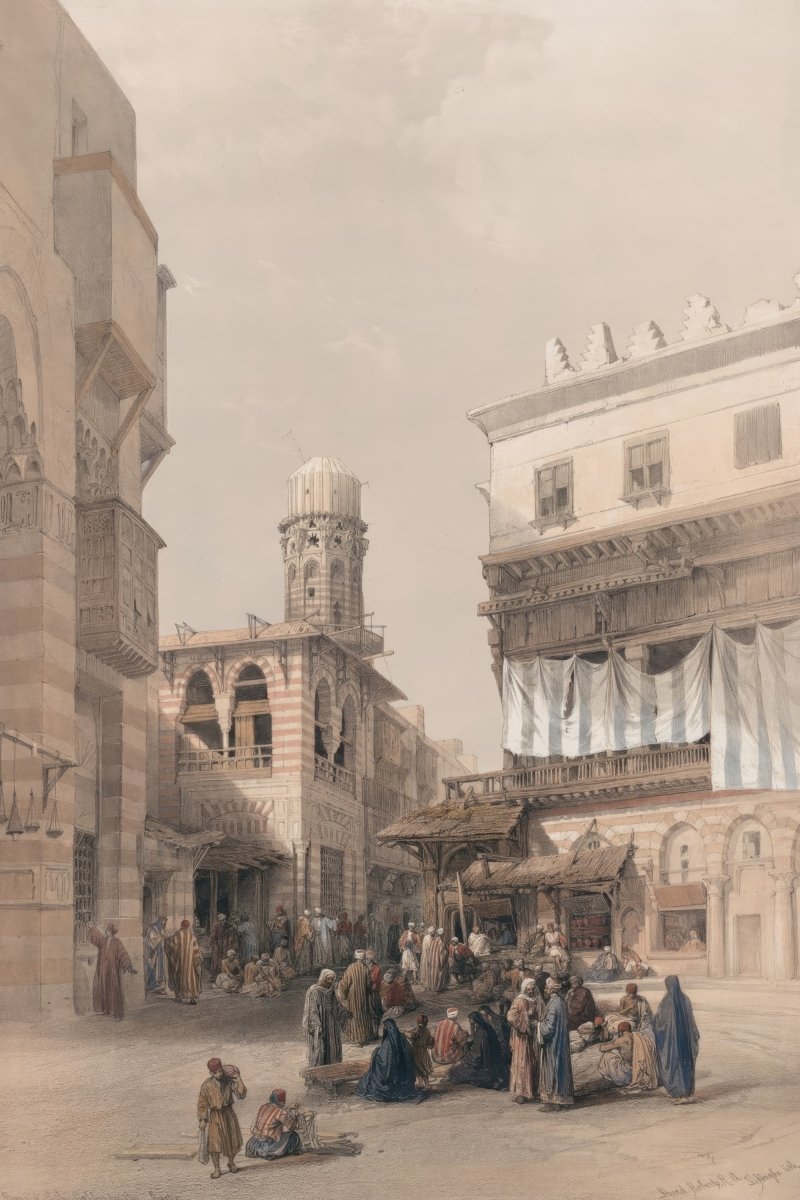 Bazaar of the Coppersmiths, Cairo | David Roberts | Ave Legato Art Prints