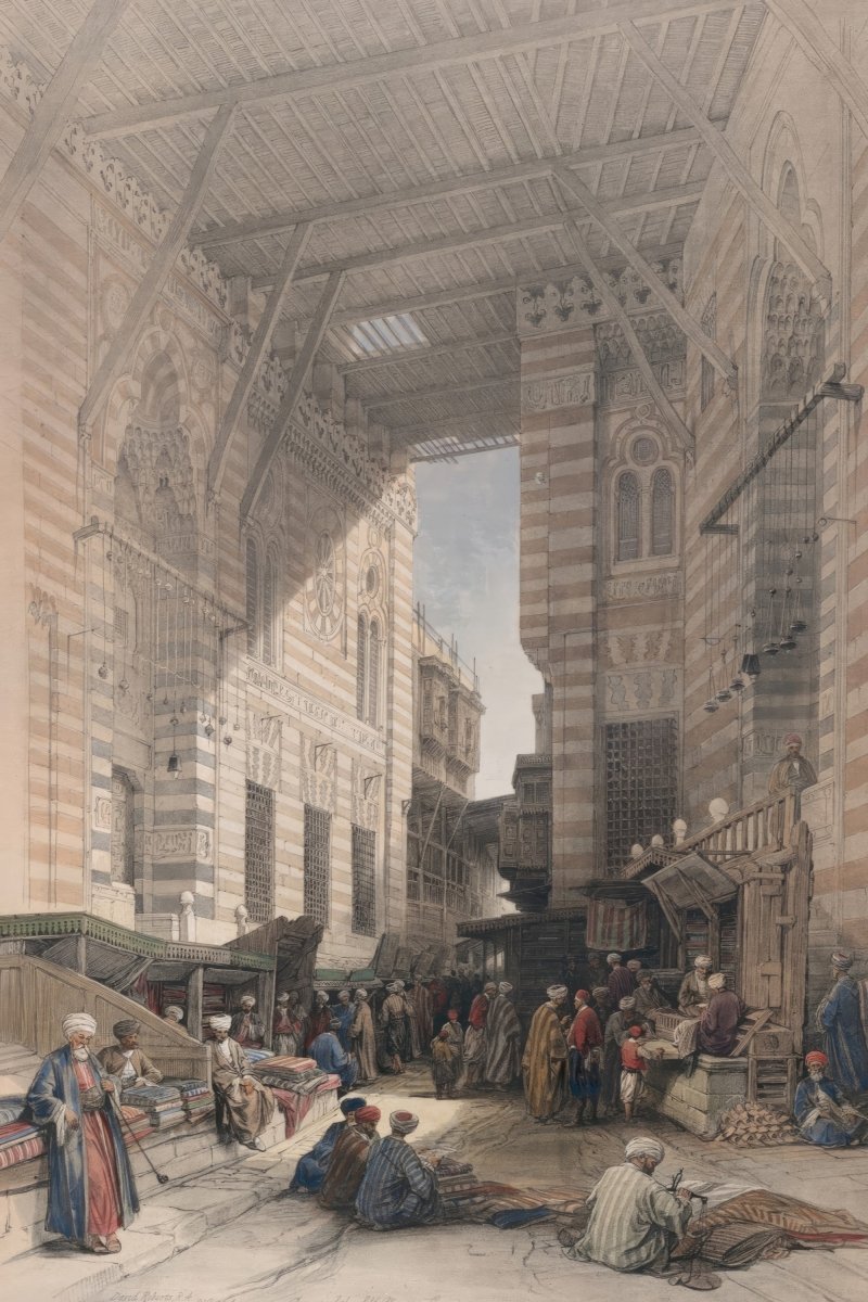 Bazaar of the Silk Mercers, Cairo | David Roberts | Ave Legato Art Prints