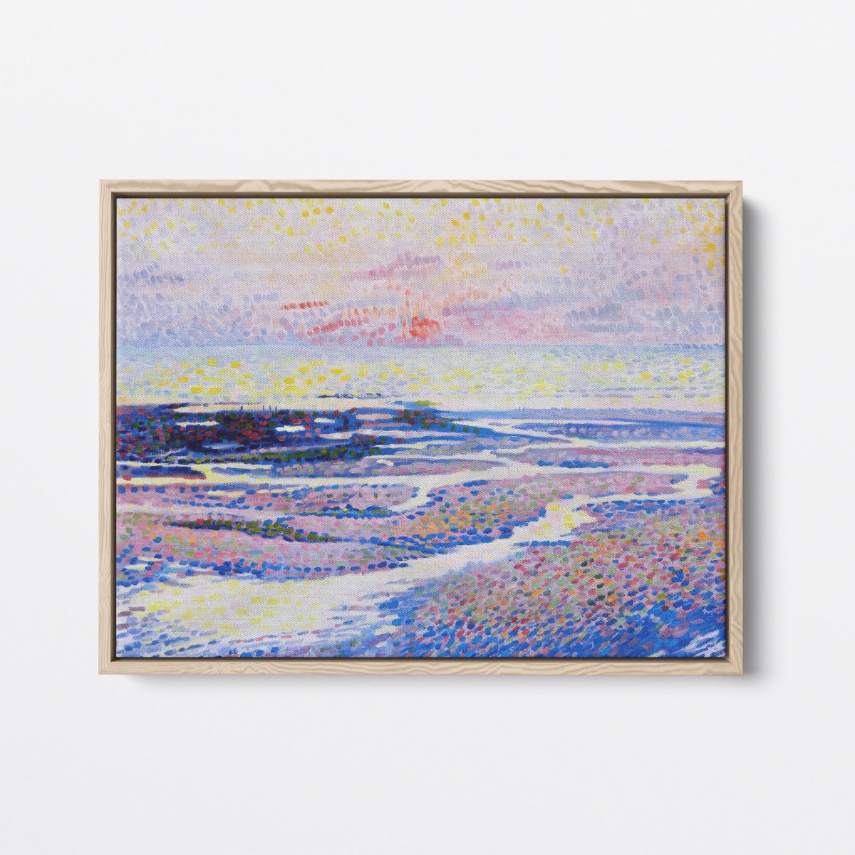 Beach at Low Tide, Evening | Theo van Rysselberghe | Ave Legato Art Prints