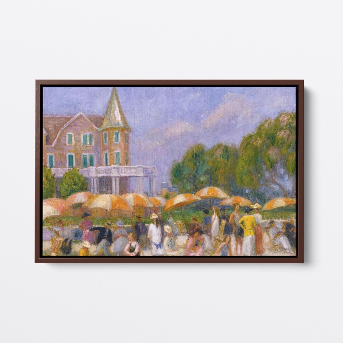 Beach Umbrellas at Blue Point | William Glackens | Ave Legato Art Prints