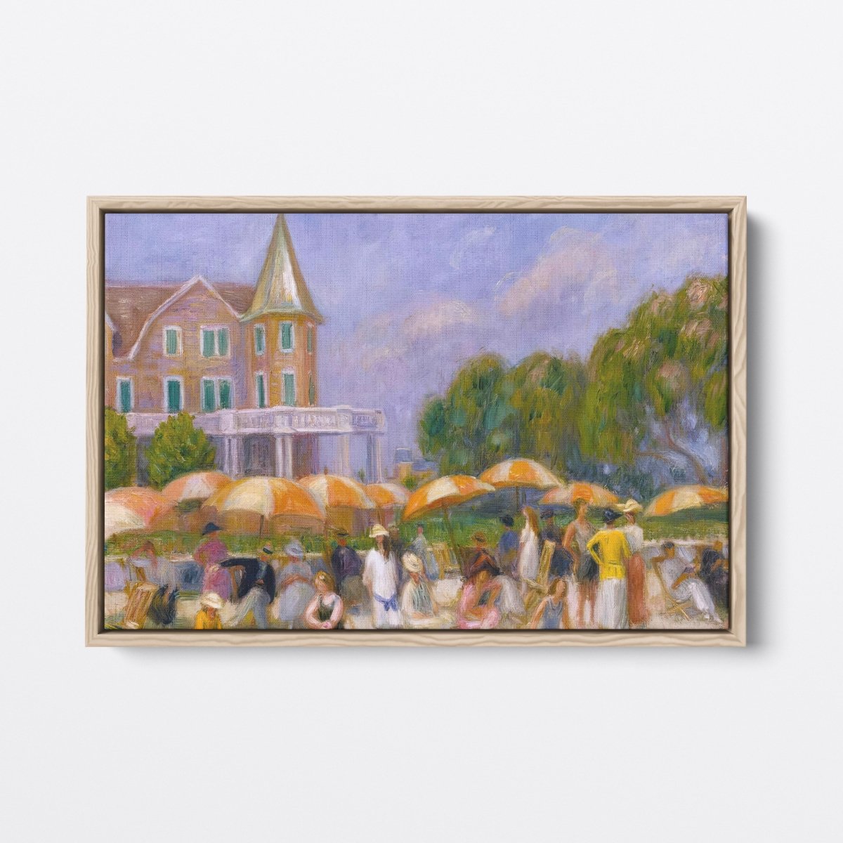 Beach Umbrellas at Blue Point | William Glackens | Ave Legato Art Prints