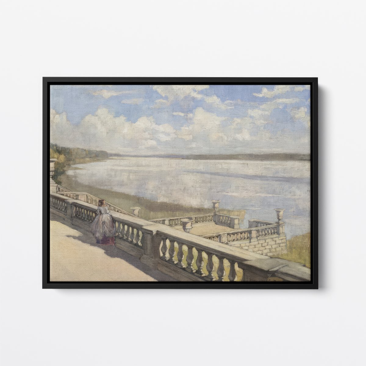 Beachside, Sunny Day | Sergei Vinogradov | Ave Legato | Canvas Art Prints | Vintage Artwork