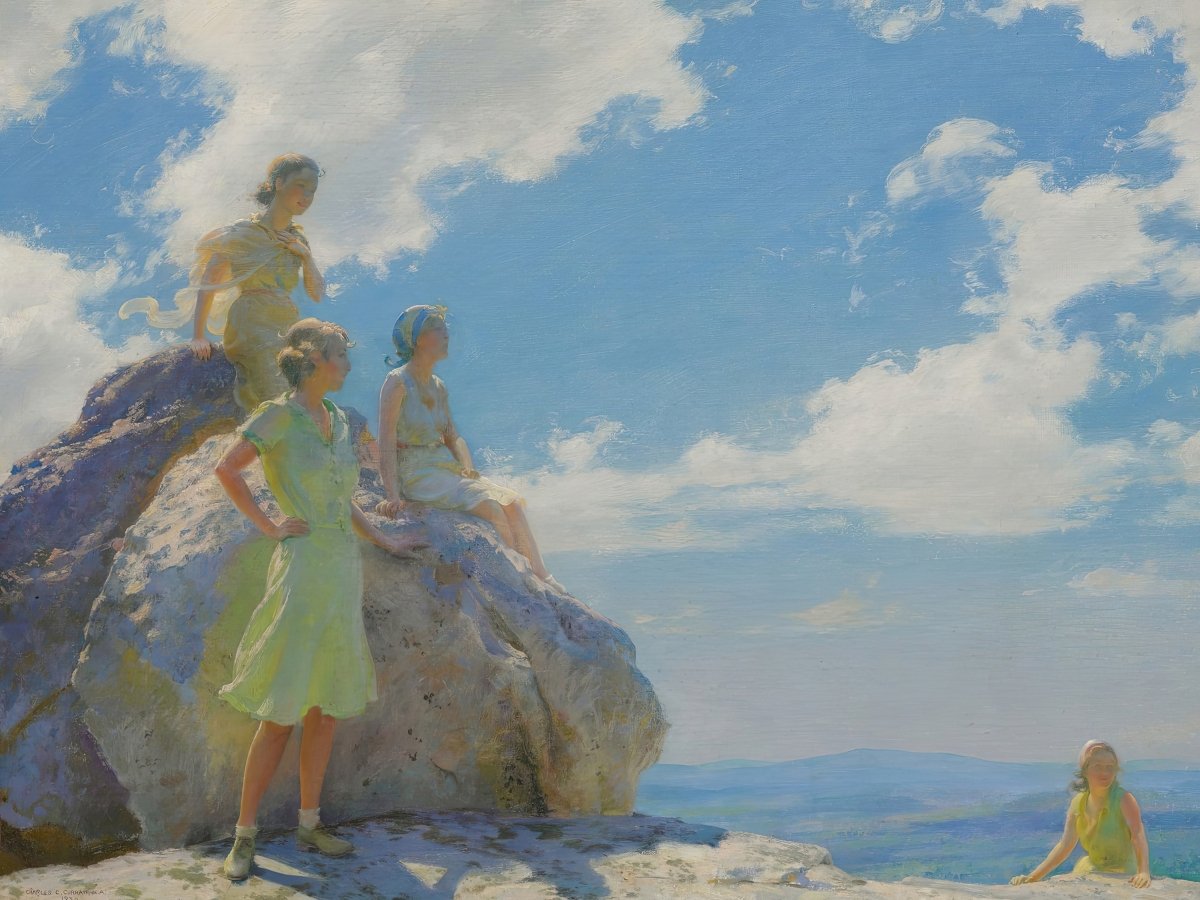 Bear Cliff Rocks | Charles Curran | Ave Legato Art Prints