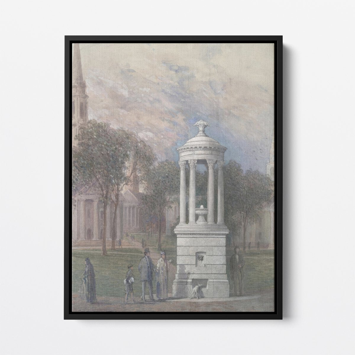 Bennett Fountain, New Haven, Connecticut | John Weir | Ave Legato Art Prints