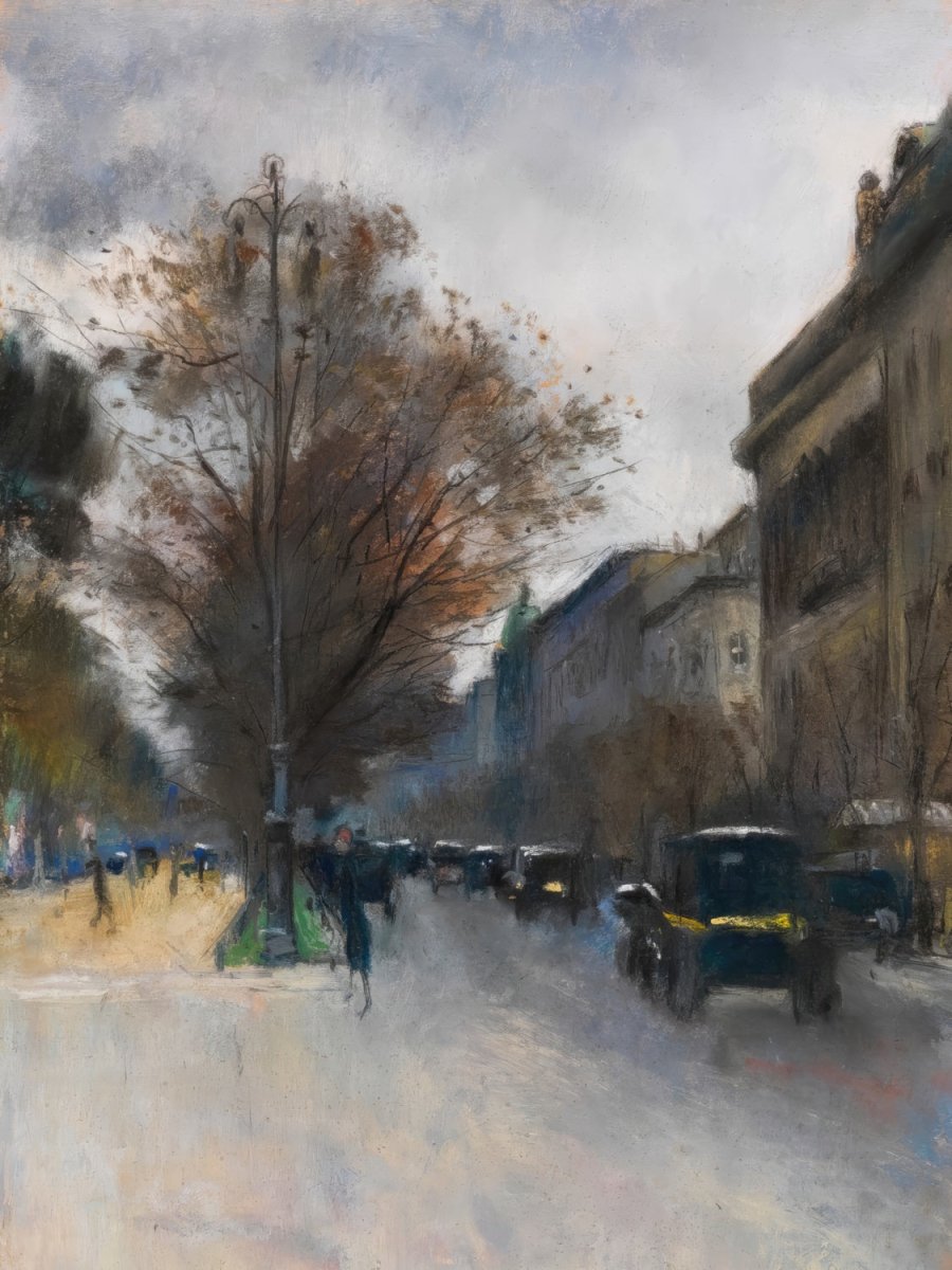 Berlin Street Scene in Autumn | Lesser Ury | Ave Legato Art Prints