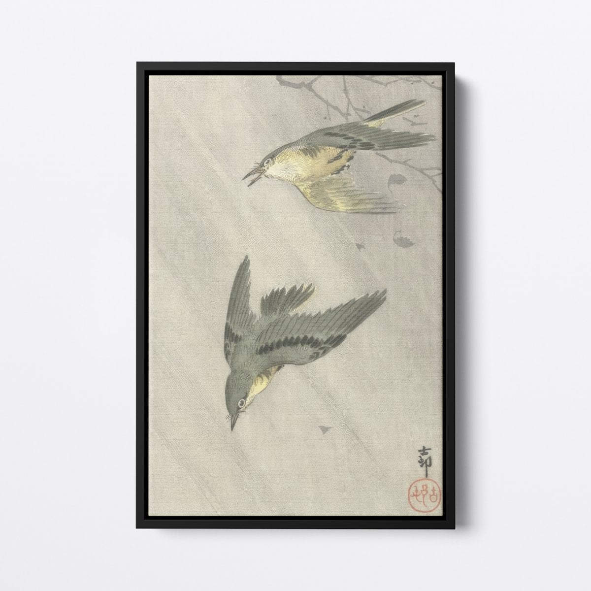 Bird Diving | Ohara Koson | Ave Legato | Canvas Art Prints | Vintage Artwork