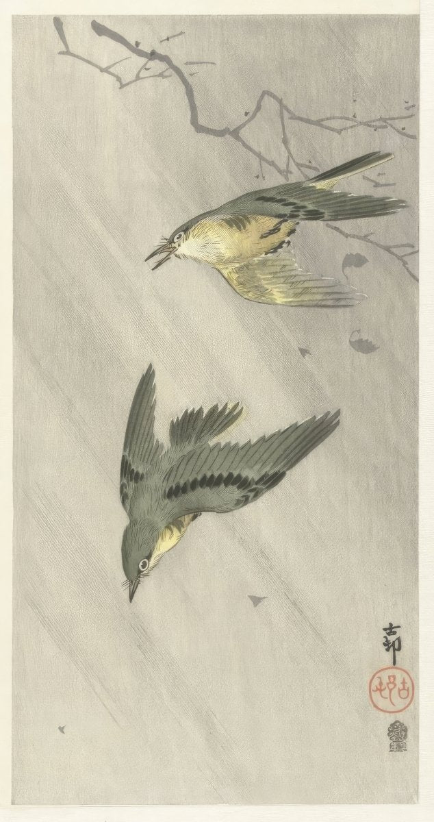 Bird Diving | Ohara Koson | Ave Legato Art Prints