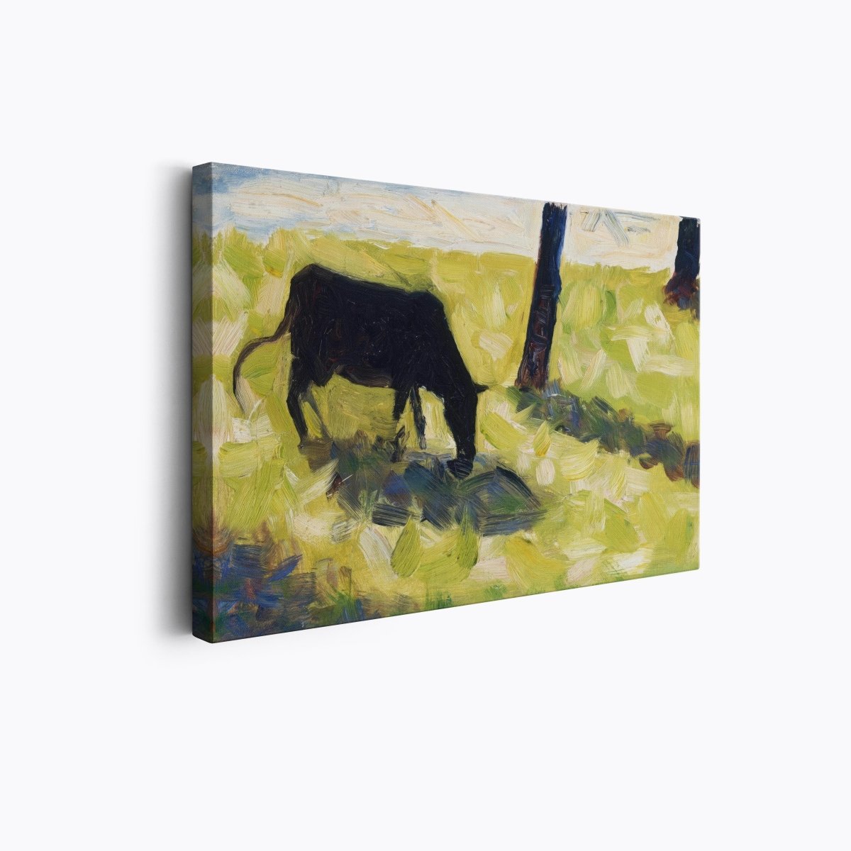 Black Cow in a Meadow | Georges Seurat | Ave Legato Art Prints