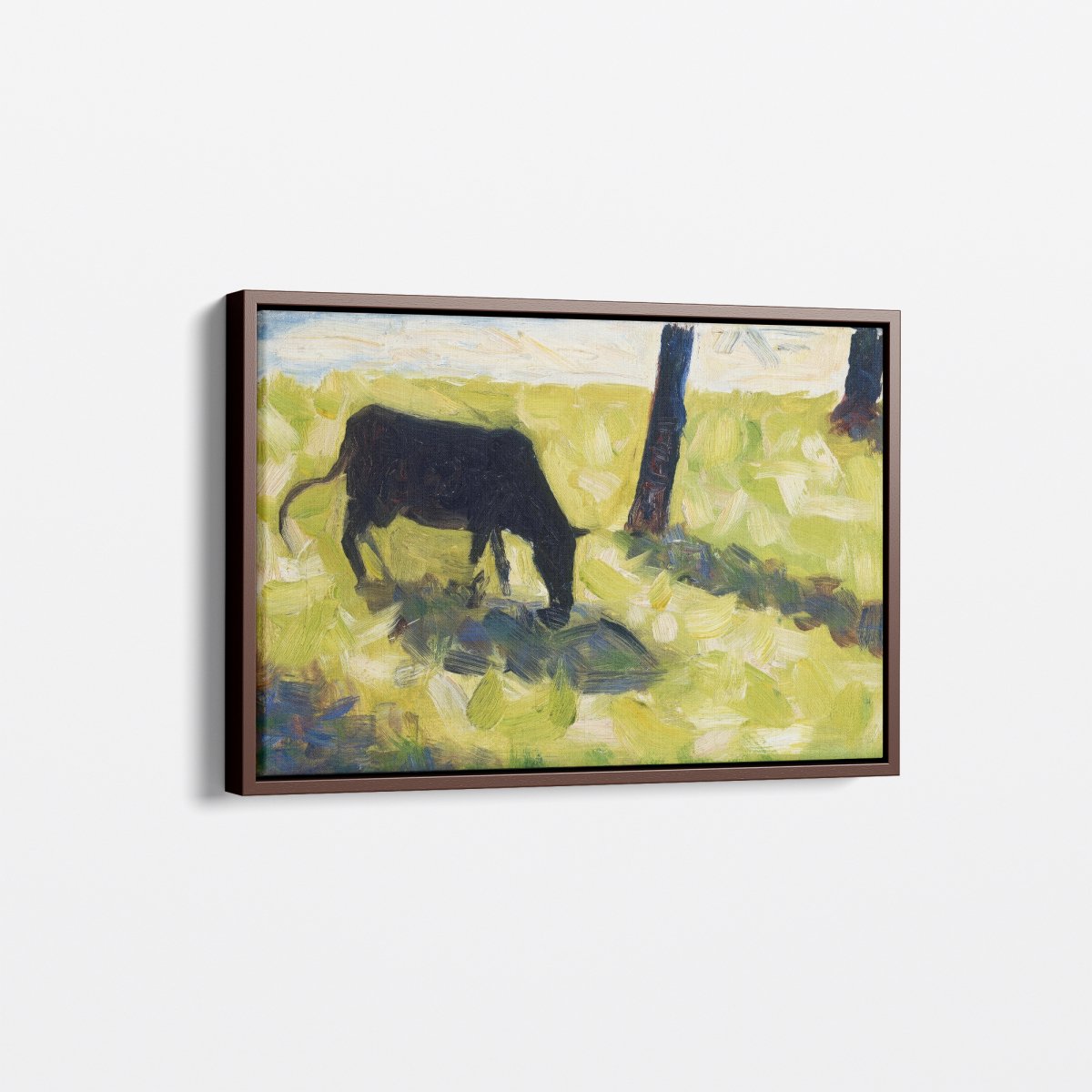 Black Cow in a Meadow | Georges Seurat | Ave Legato Art Prints