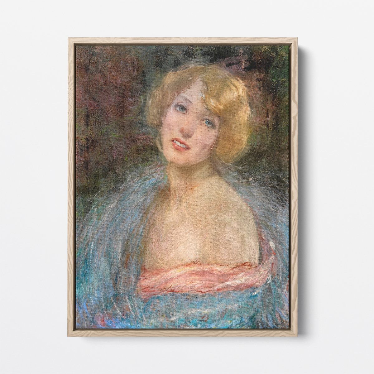 Blonde Girl with Boa | Alice Pike Barney | Ave Legato Art Prints