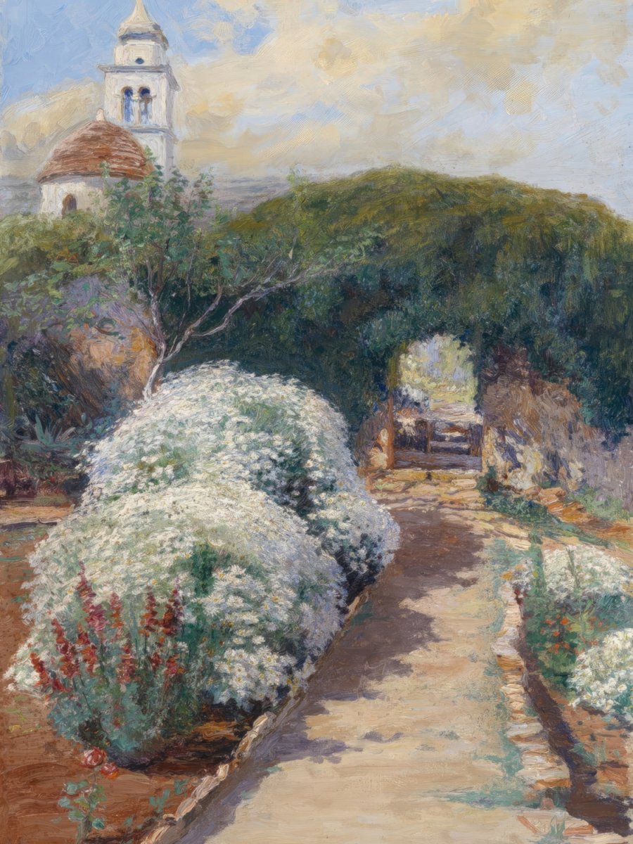 Blossoming Monastery Garden | Menci Crnčić | Ave Legato Art Prints