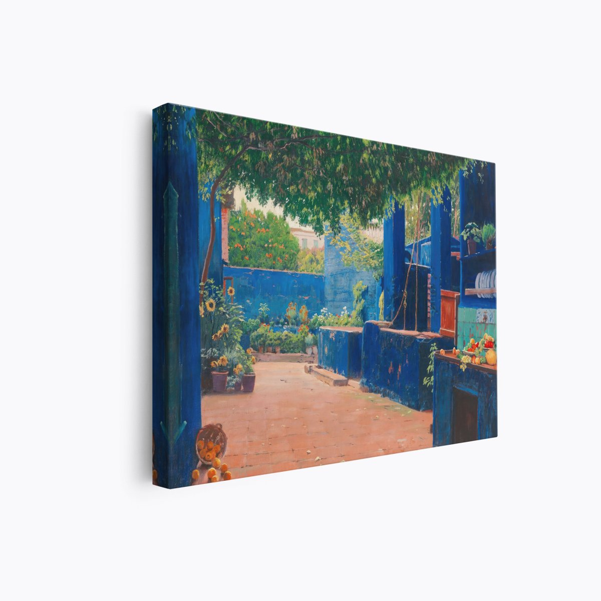 Blue Courtyard, Arenys de Munt | Santiago Rusiñol | Ave Legato Art Prints