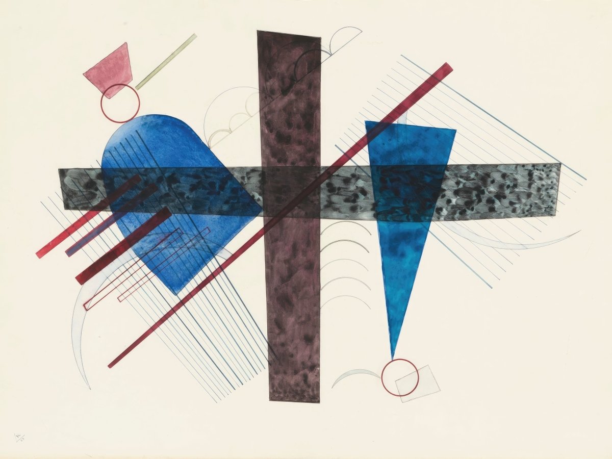 Blue in Round and Pointed | Wassily Kandinsky | Ave Legato Art Prints