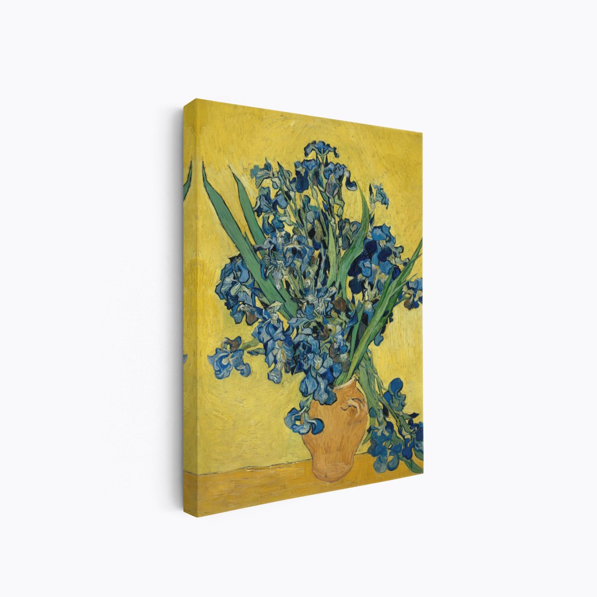 Blue Irises Against Yellow | Vincent van Gogh | Ave Legato Art Prints