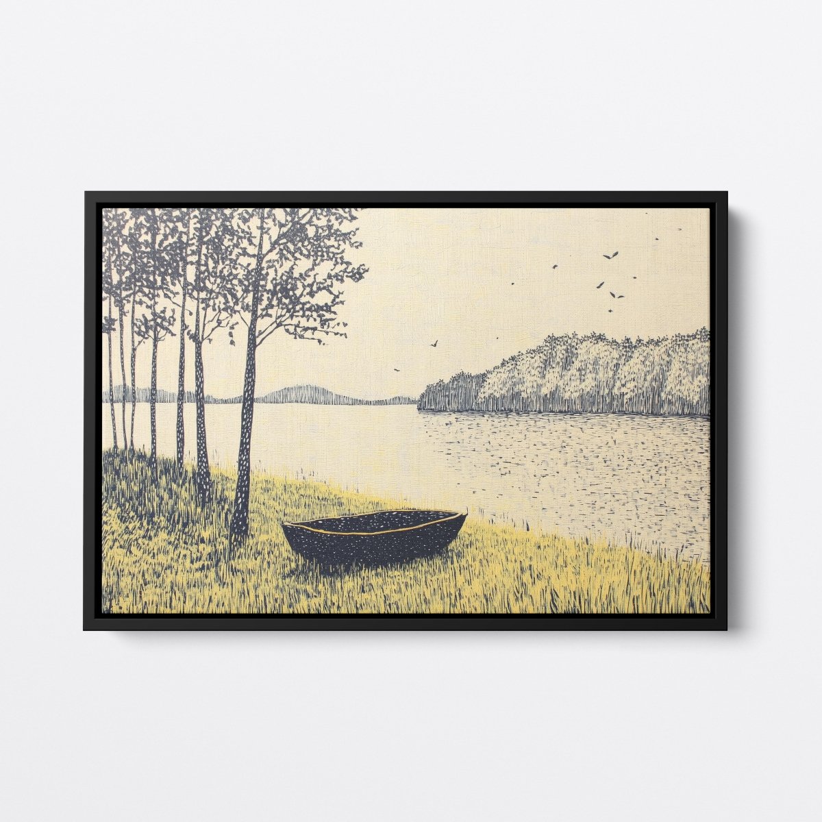 Boat by the Lake | Ave Legato | Ave Legato Art Prints