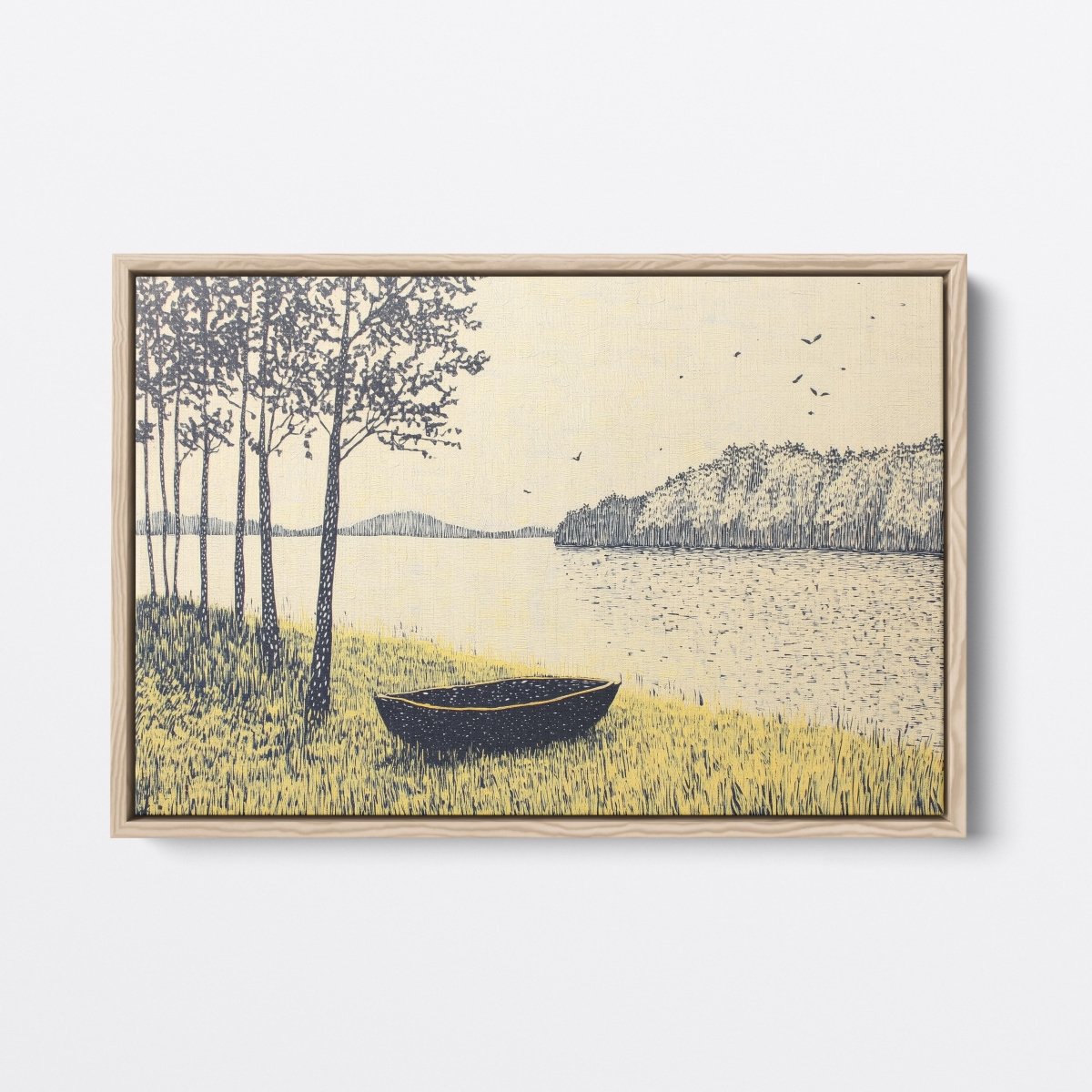 Boat by the Lake | Ave Legato | Ave Legato Art Prints