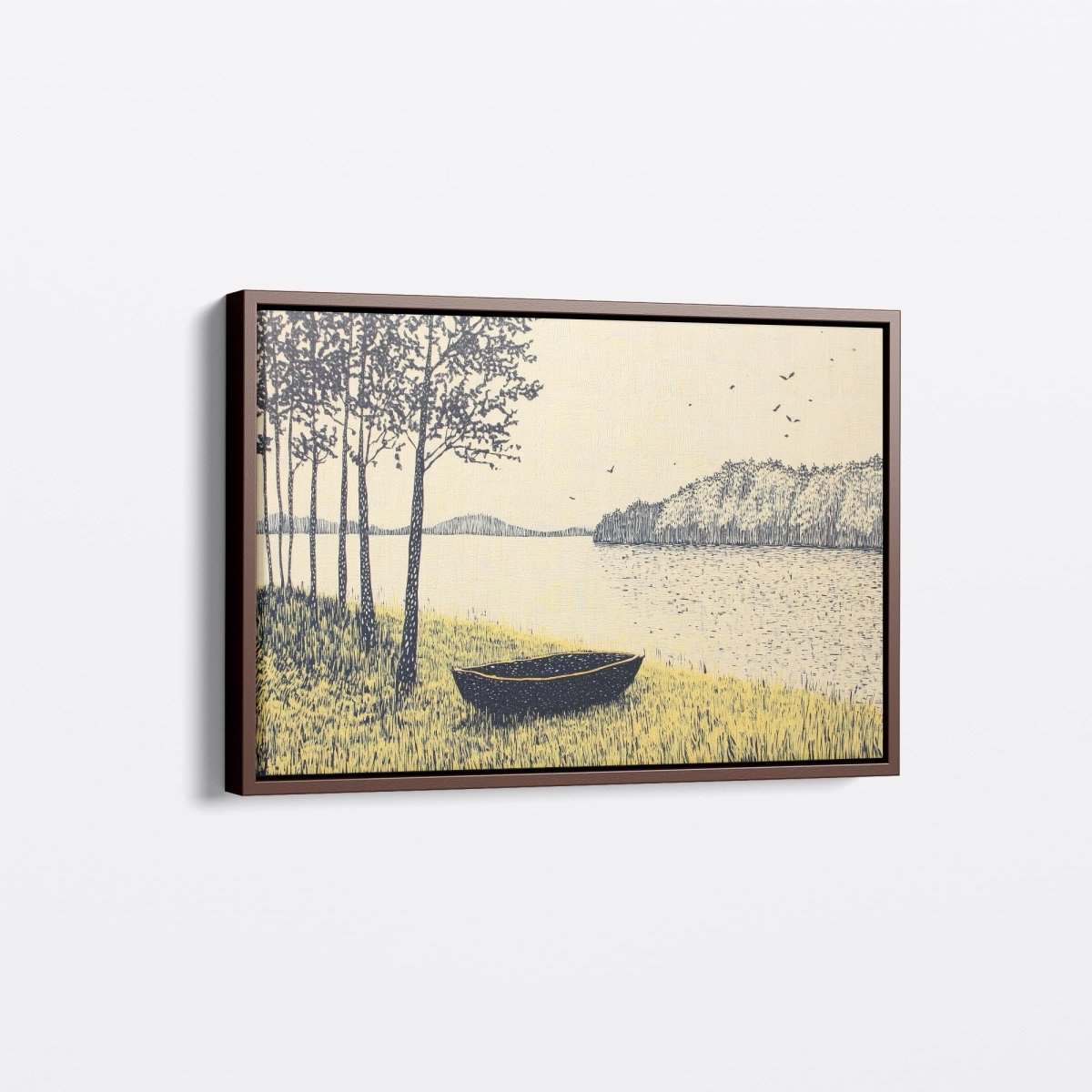 Boat by the Lake | Ave Legato | Ave Legato Art Prints