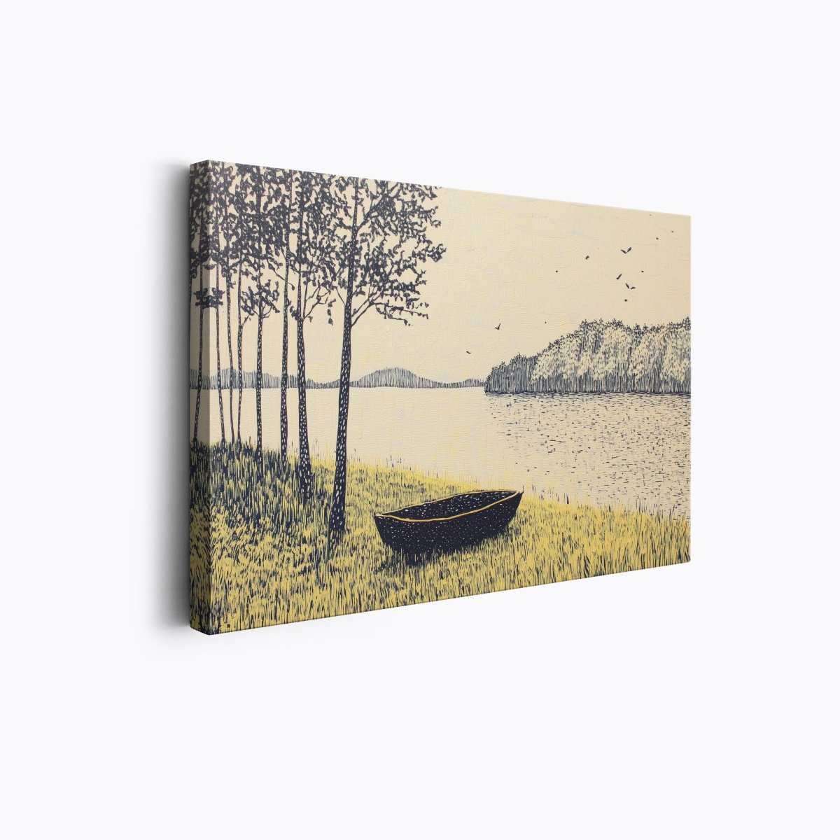 Boat by the Lake | Ave Legato | Ave Legato Art Prints