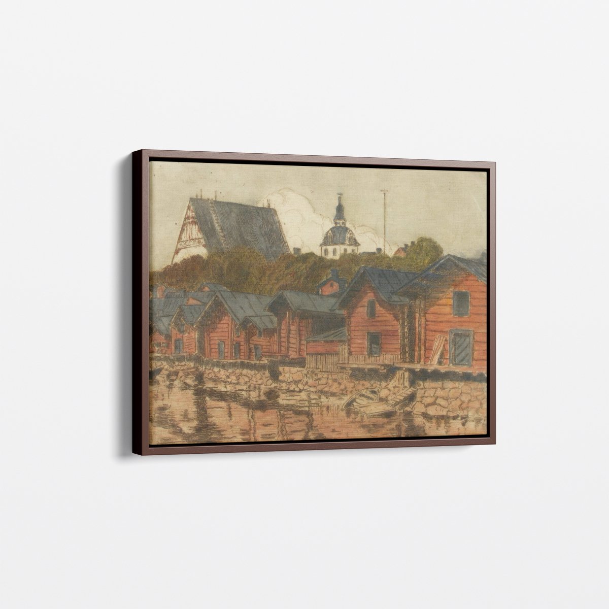 Boathouses at Porvoo | Alfred Finch | Ave Legato Art Prints