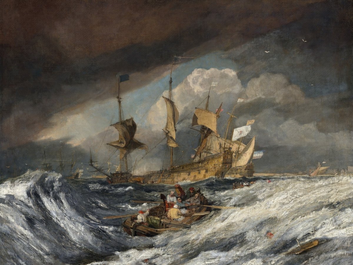 Boats Carrying Out Anchors | J.M.W. Turner | Ave Legato Art Prints